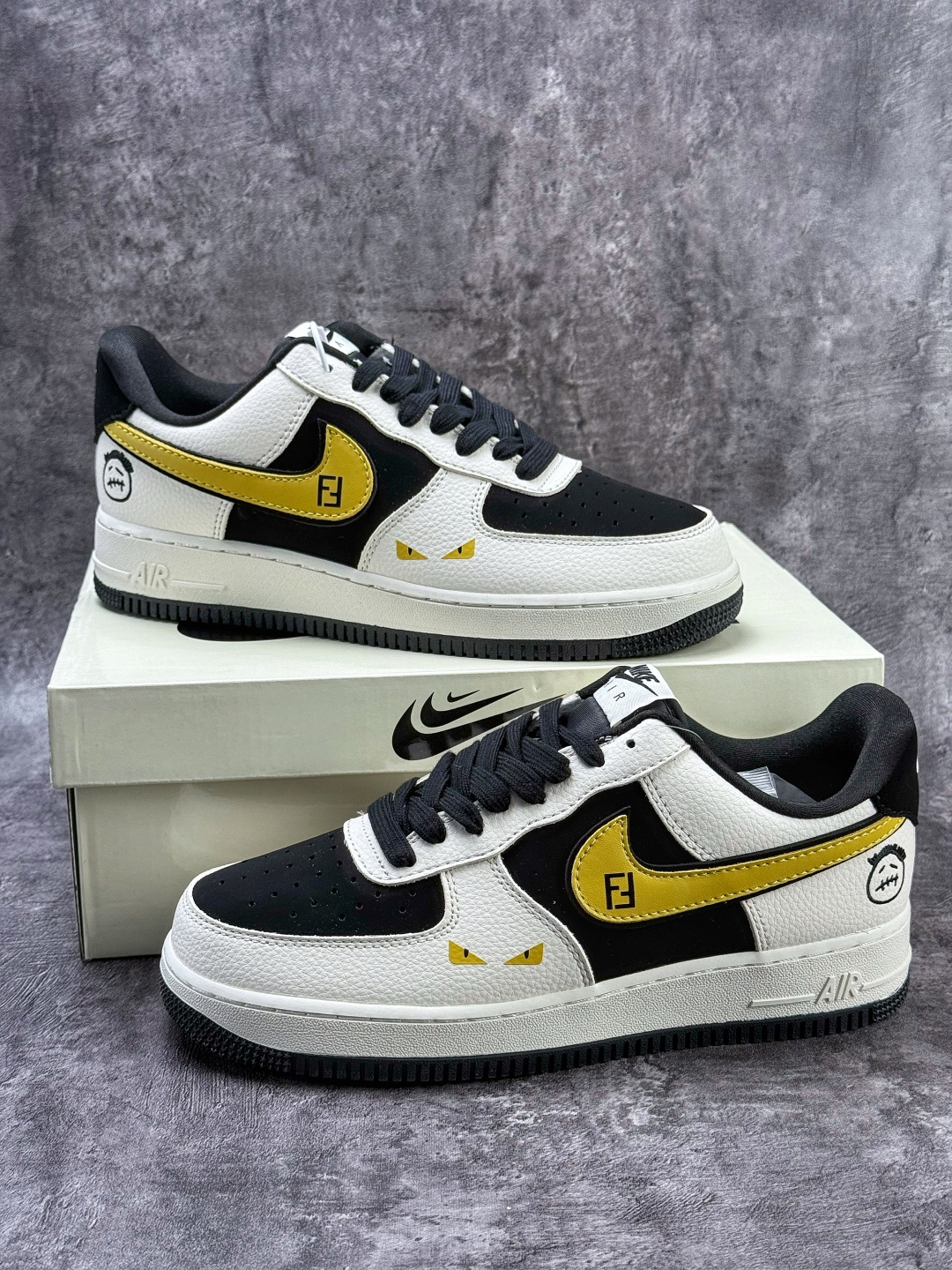 Nike Air Force 1 Low 07 x Fendi 白黑 BK1916-003