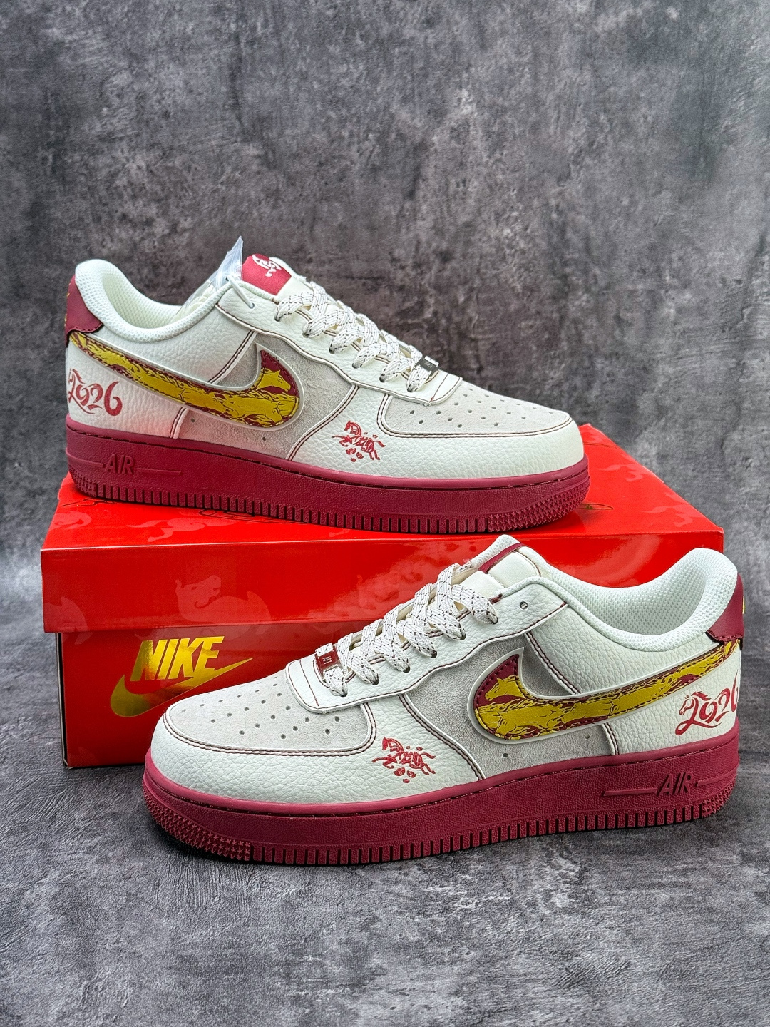 Nike Air Force 1 Low 07 马年限定 白红 CS5288-048-Top High Quatity Cheap Sneakers Fashion Clothing Clothes Bags handbags Shoes of all Brand wholesale With The best Quality And Beautiful Price from China Factory Chinese suppliers wholesaler seller Nike Air Force 1 Low 07 马年限定 白红 CS5288-048