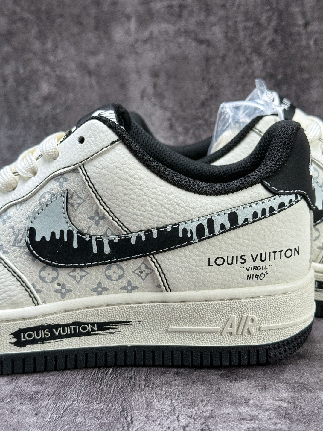Nike Air Force 1 Low 07 x Louis Vuitton 白黑 KG6699-F31-Top High Quatity Cheap Sneakers Fashion Clothing Clothes Bags handbags Shoes of all Brand wholesale With The best Quality And Beautiful Price from China Factory Chinese suppliers wholesaler seller Nike Air Force 1 Low 07 x Louis Vuitton 白黑 KG6699-F31