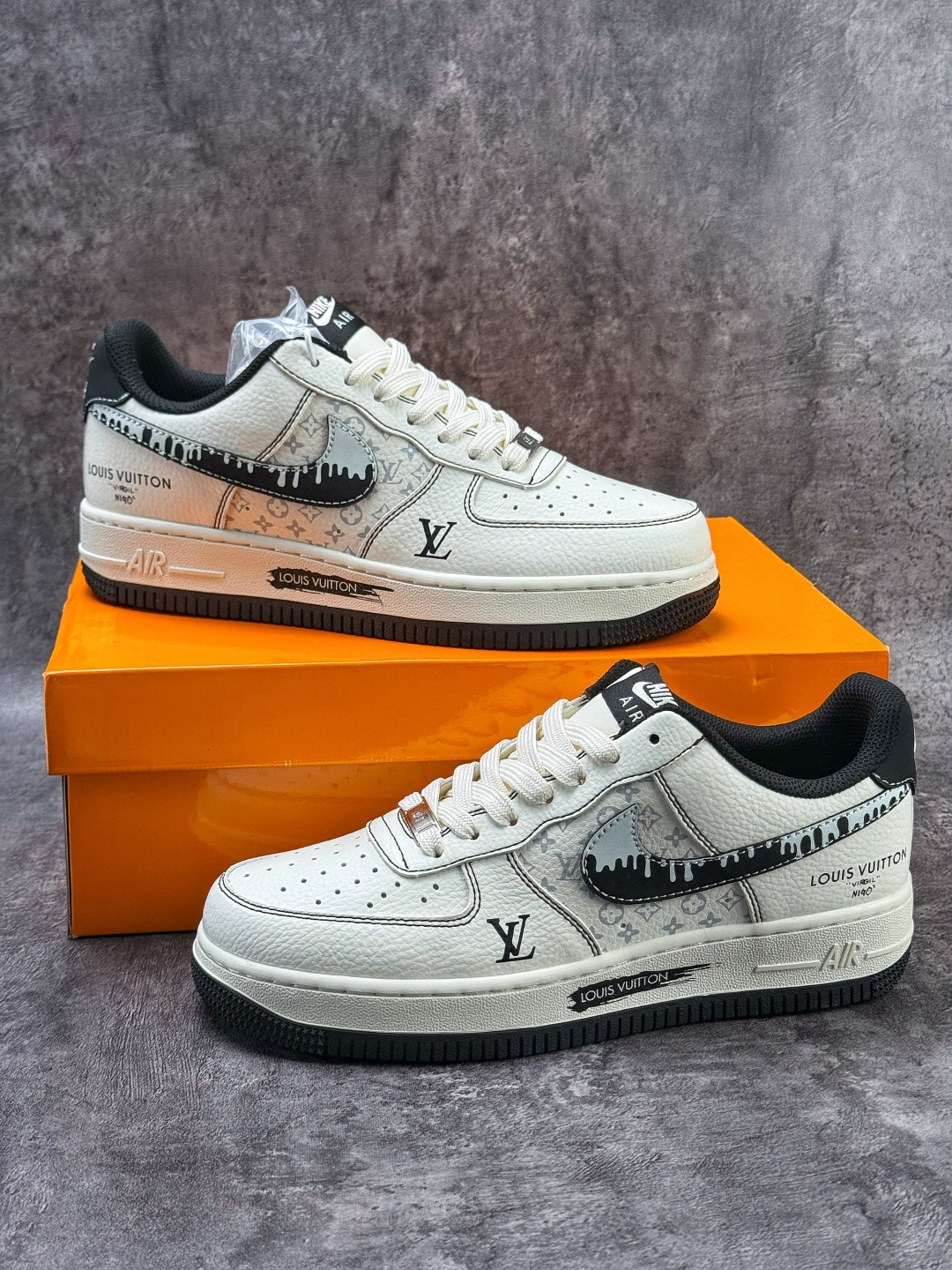 Nike Air Force 1 Low 07 x Louis Vuitton 白黑 KG6699-F31-Top High Quatity Cheap Sneakers Fashion Clothing Clothes Bags handbags Shoes of all Brand wholesale With The best Quality And Beautiful Price from China Factory Chinese suppliers wholesaler seller Nike Air Force 1 Low 07 x Louis Vuitton 白黑 KG6699-F31