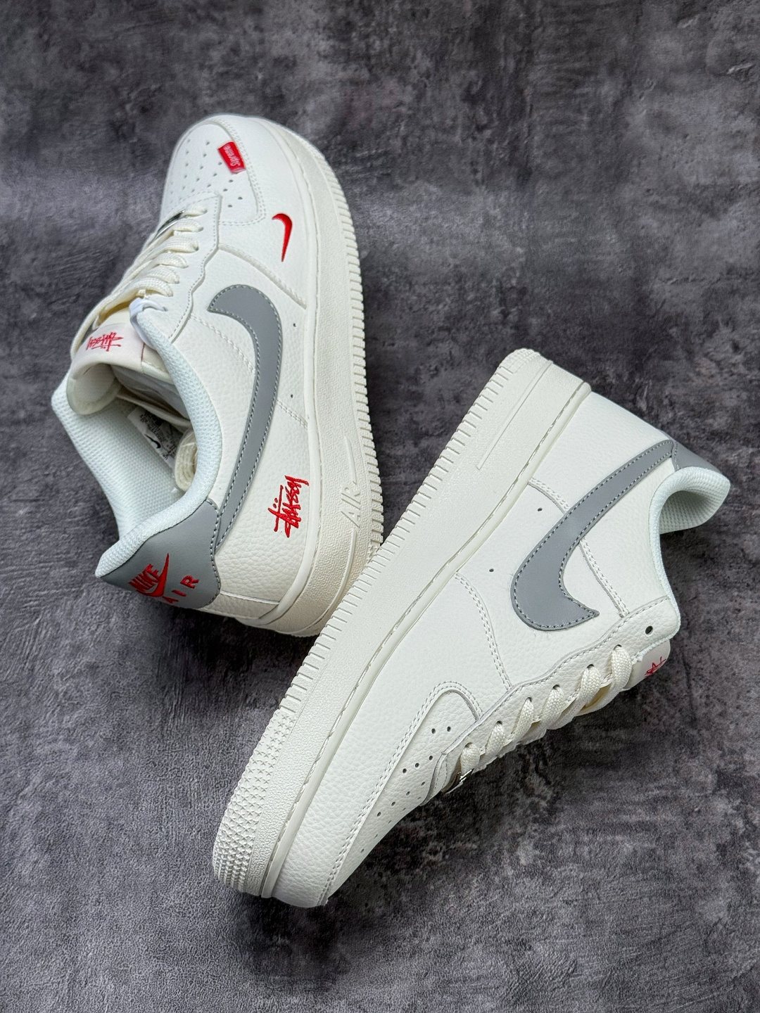 210 Nike Air Force 1 Low 07 x Stussy 白灰小勾 MM3399-803