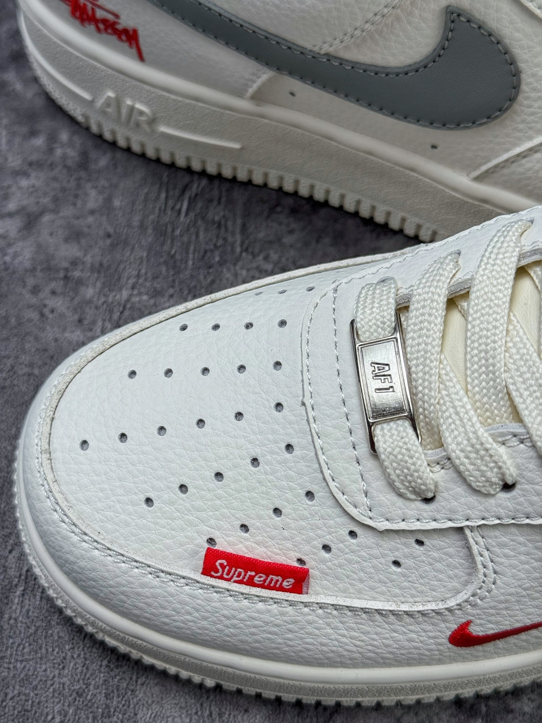 210 Nike Air Force 1 Low 07 x Stussy 白灰小勾 MM3399-803