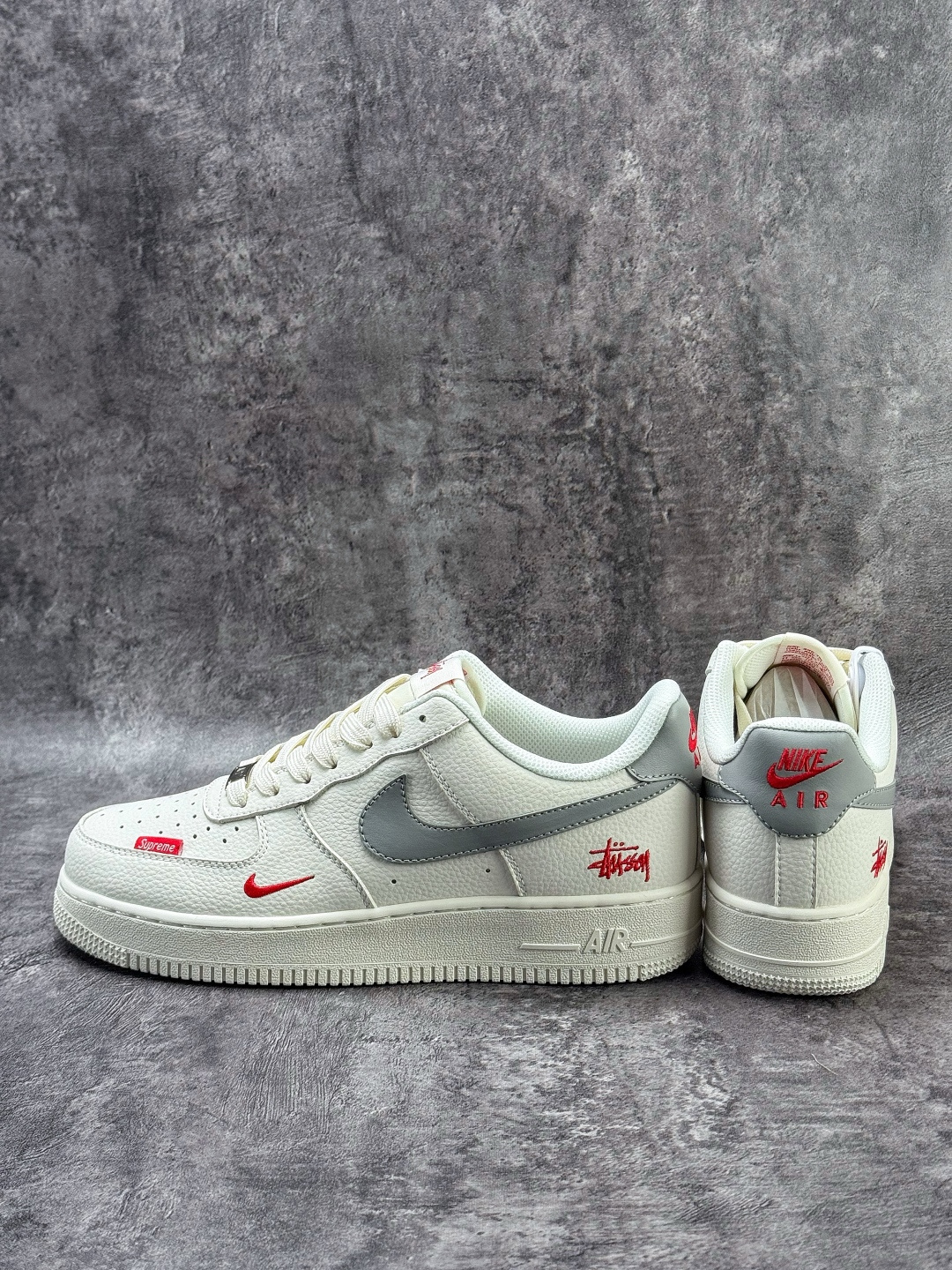 210 Nike Air Force 1 Low 07 x Stussy 白灰小勾 MM3399-803