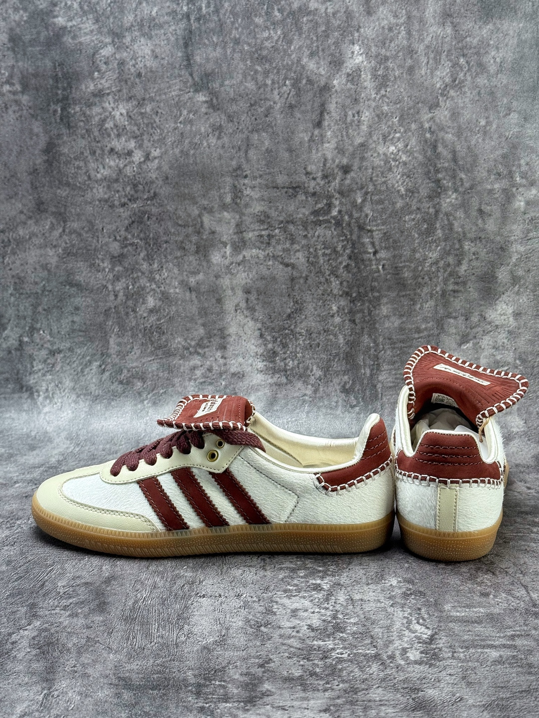 WALES BONNER x adidas originals Samba Pony Tonal 舒适 耐磨 低帮 板鞋 男女同款 米白 三阿迪达斯叶草休闲防滑耐磨低帮板鞋 IE0586 WALES BONNER x adidas originals Samba Pony Tonal 舒适 耐磨 低帮 板鞋 男女同款 米白 三阿迪达斯叶草休闲防滑耐磨低帮板鞋 IE0586