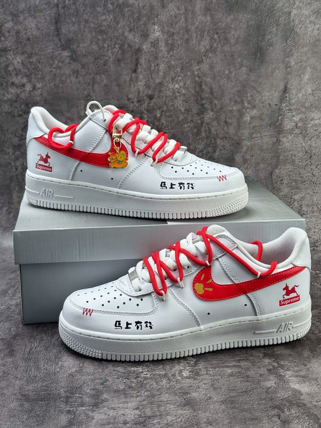 220 Nike Air Force 1 Low 07 马年限定 x Superme 白红 CZ0270-102-Chinese UA Cheap High Quatity Brand Clothes Bags handbags Sneakers wholesale wholesaler seller from China Factory suppliers Fashion Clothing Shoes best Quality Beautiful Price 220 Nike Air Force 1 Low 07 马年限定 x Superme 白红 CZ0270-102