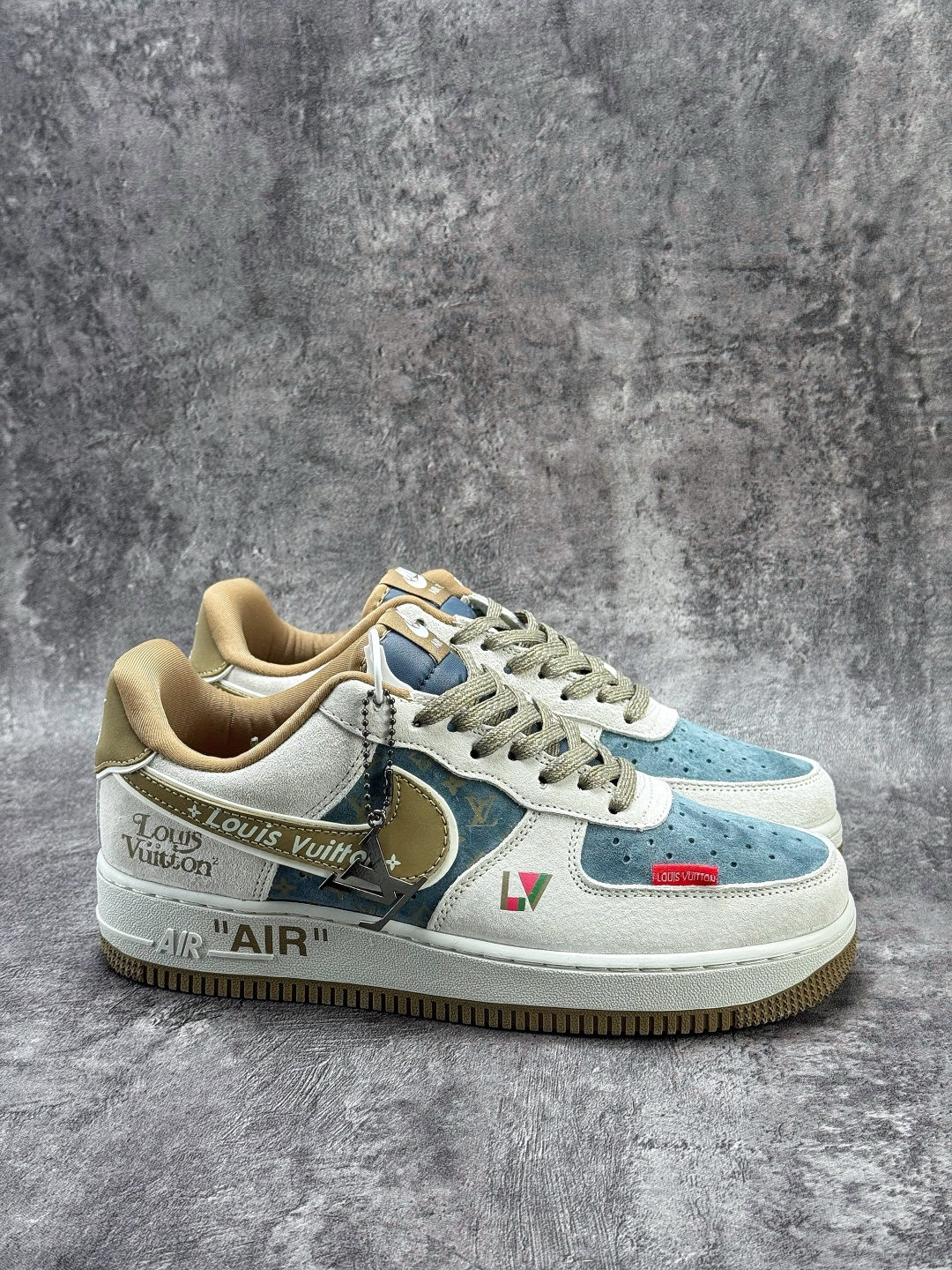 210 Nike Air Force 1 Low 07 x Louis Vuitton 灰蓝棕 DD1982-346-Chinese UA Cheap High Quatity Brand Clothes Bags handbags Sneakers wholesale wholesaler seller from China Factory suppliers Fashion Clothing Shoes best Quality Beautiful Price 210 Nike Air Force 1 Low 07 x Louis Vuitton 灰蓝棕 DD1982-346