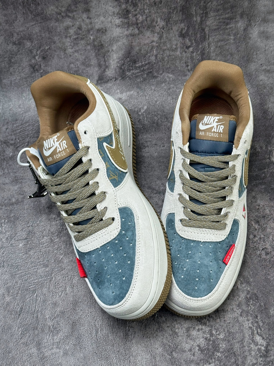 210 Nike Air Force 1 Low 07 x Louis Vuitton 灰蓝棕 DD1982-346-Chinese UA Cheap High Quatity Brand Clothes Bags handbags Sneakers wholesale wholesaler seller from China Factory suppliers Fashion Clothing Shoes best Quality Beautiful Price 210 Nike Air Force 1 Low 07 x Louis Vuitton 灰蓝棕 DD1982-346