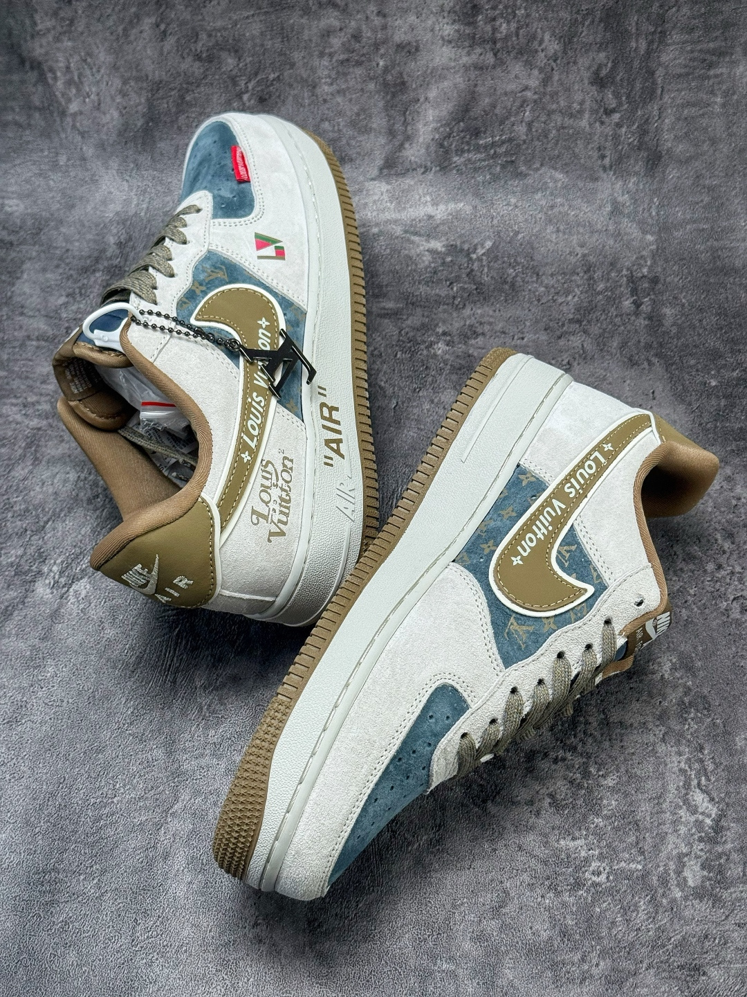 210 Nike Air Force 1 Low 07 x Louis Vuitton 灰蓝棕 DD1982-346-Chinese UA Cheap High Quatity Brand Clothes Bags handbags Sneakers wholesale wholesaler seller from China Factory suppliers Fashion Clothing Shoes best Quality Beautiful Price 210 Nike Air Force 1 Low 07 x Louis Vuitton 灰蓝棕 DD1982-346