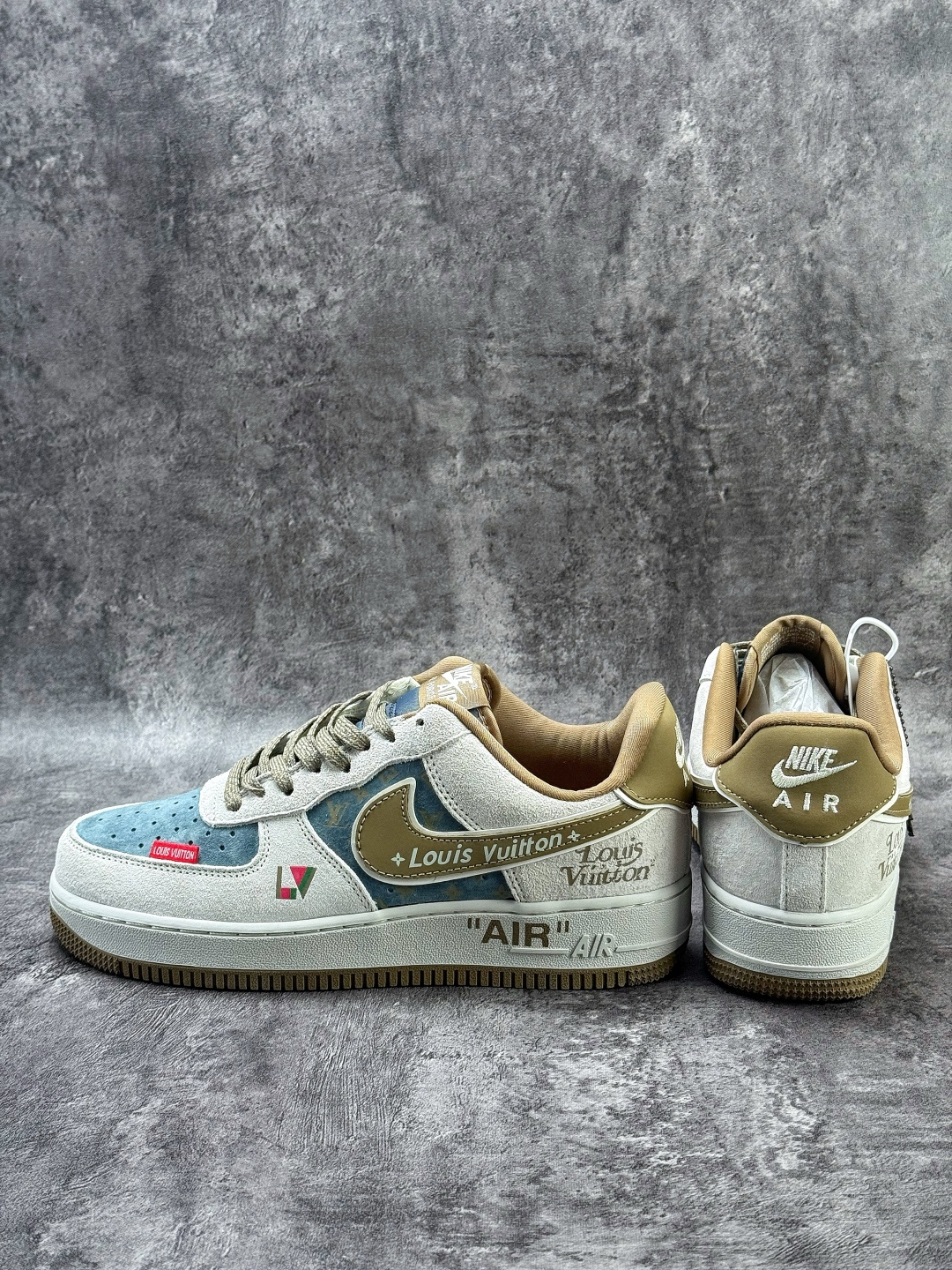 210 Nike Air Force 1 Low 07 x Louis Vuitton 灰蓝棕 DD1982-346-Chinese UA Cheap High Quatity Brand Clothes Bags handbags Sneakers wholesale wholesaler seller from China Factory suppliers Fashion Clothing Shoes best Quality Beautiful Price 210 Nike Air Force 1 Low 07 x Louis Vuitton 灰蓝棕 DD1982-346