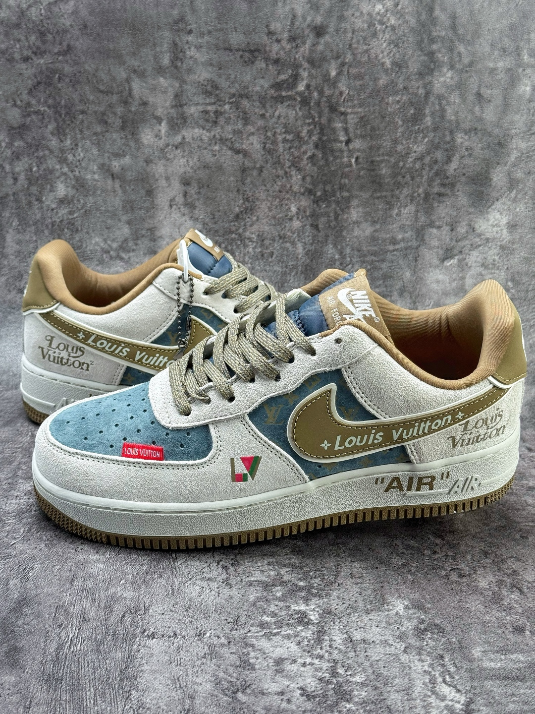 210 Nike Air Force 1 Low 07 x Louis Vuitton 灰蓝棕 DD1982-346-Chinese UA Cheap High Quatity Brand Clothes Bags handbags Sneakers wholesale wholesaler seller from China Factory suppliers Fashion Clothing Shoes best Quality Beautiful Price 210 Nike Air Force 1 Low 07 x Louis Vuitton 灰蓝棕 DD1982-346