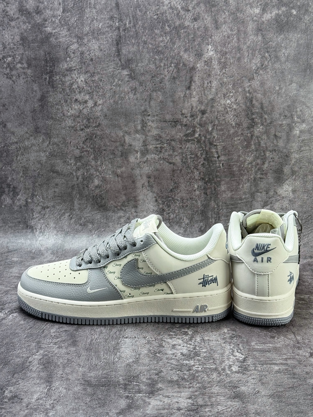 210 Nike Air Force 1 Low 07 x Stussy 灰白小勾满天星 HH7518-082