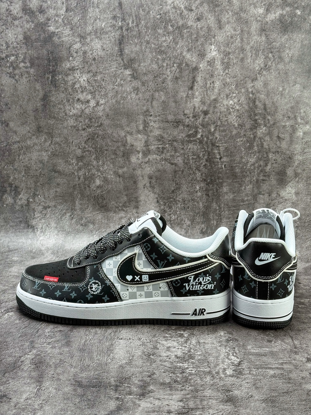 210 Nike Air Force 1 Low 07 x Louis Vuitton 黑白满天星 LV2288-004