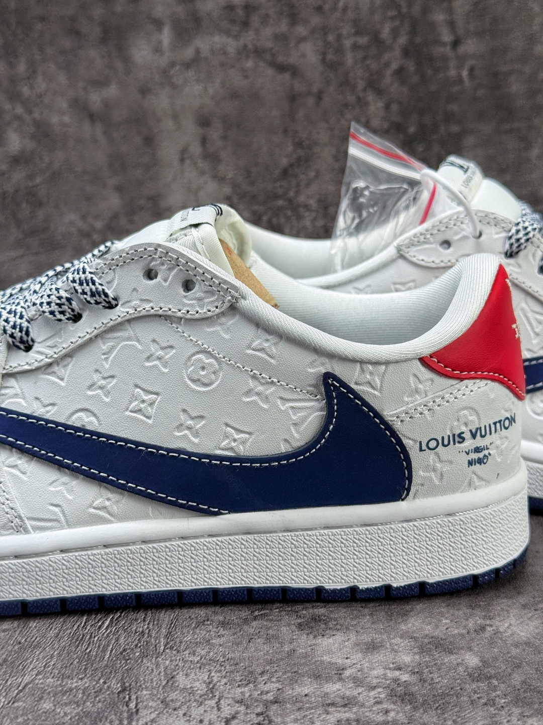 Travis Scott x Nike Air Jordan 1 Low x Louis Vuitton Air Jordan 1 Low 反转白蓝满印满天星倒钩 LD2028-062-Chinese wholesaler seller Clothes Bags handbags wholesale Shoes High Quatity wholesaler seller Cheap Sneakers from China Factory Chinese suppliers china wholesale clothing wholesaler seller Travis Scott x Nike Air Jordan 1 Low x Louis Vuitton Air Jordan 1 Low 反转白蓝满印满天星倒钩 LD2028-062