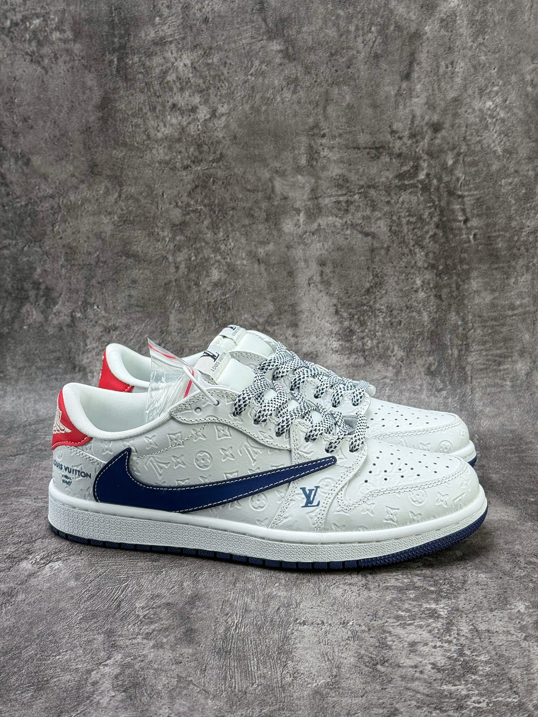 Travis Scott x Nike Air Jordan 1 Low x Louis Vuitton Air Jordan 1 Low 反转白蓝满印满天星倒钩 LD2028-062-Chinese wholesaler seller Clothes Bags handbags wholesale Shoes High Quatity wholesaler seller Cheap Sneakers from China Factory Chinese suppliers china wholesale clothing wholesaler seller Travis Scott x Nike Air Jordan 1 Low x Louis Vuitton Air Jordan 1 Low 反转白蓝满印满天星倒钩 LD2028-062