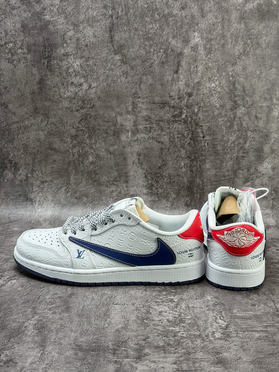 Travis Scott x Nike Air Jordan 1 Low x Louis Vuitton Air Jordan 1 Low 反转白蓝满印满天星倒钩 LD2028-062-Chinese wholesaler seller Clothes Bags handbags wholesale Shoes High Quatity wholesaler seller Cheap Sneakers from China Factory Chinese suppliers china wholesale clothing wholesaler seller Travis Scott x Nike Air Jordan 1 Low x Louis Vuitton Air Jordan 1 Low 反转白蓝满印满天星倒钩 LD2028-062