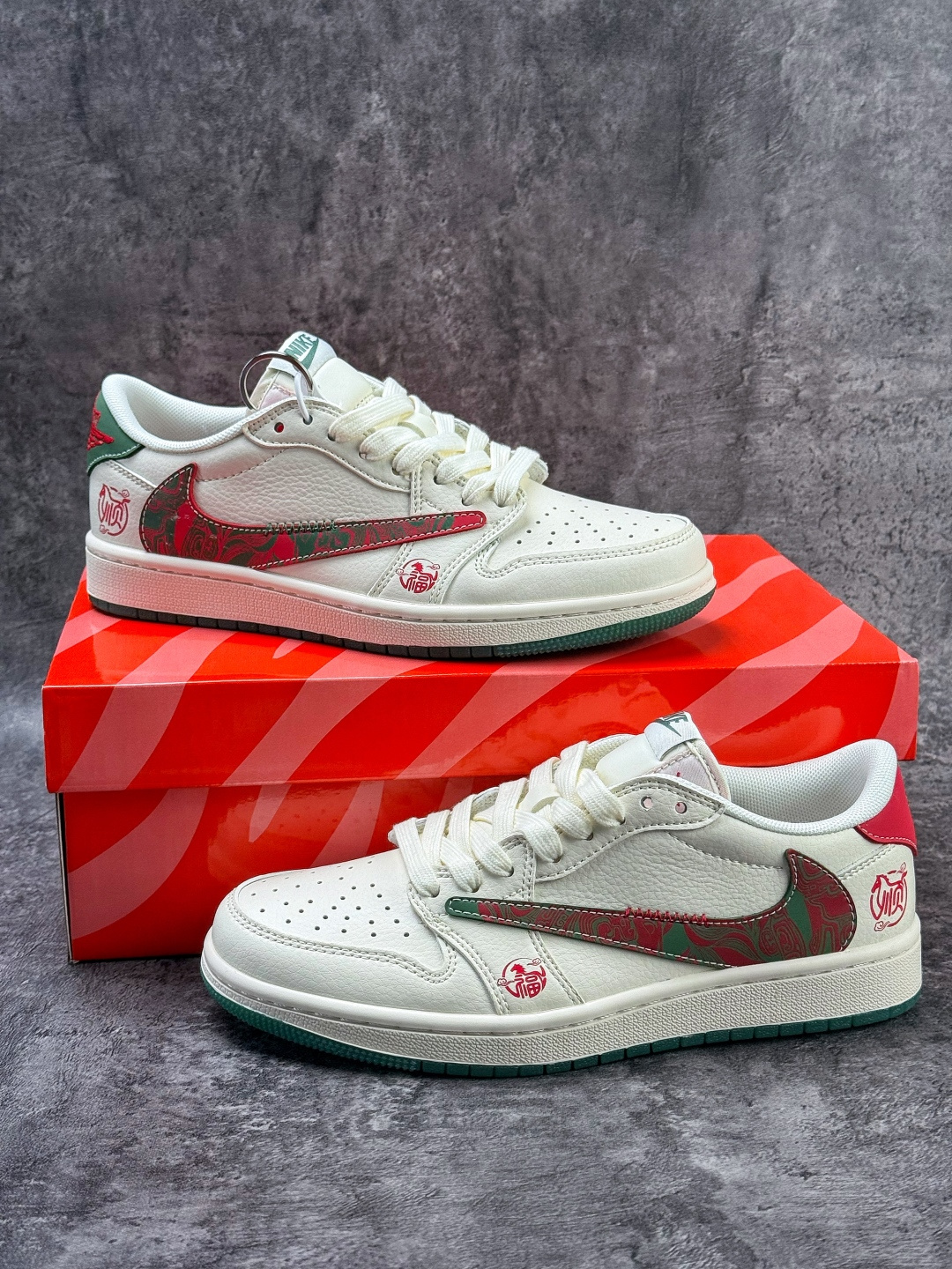 220 Travis Scott x Nike Air Jordan 1 Low 马年限定 Air Jordan 1 Low 反转白红绿倒钩 纯原版本 SD6868-118-Chinese UA Cheap High Quatity Brand Clothes Bags handbags Sneakers wholesale wholesaler seller from China Factory suppliers Fashion Clothing Shoes best Quality Beautiful Price 220 Travis Scott x Nike Air Jordan 1 Low 马年限定 Air Jordan 1 Low 反转白红绿倒钩 纯原版本 SD6868-118