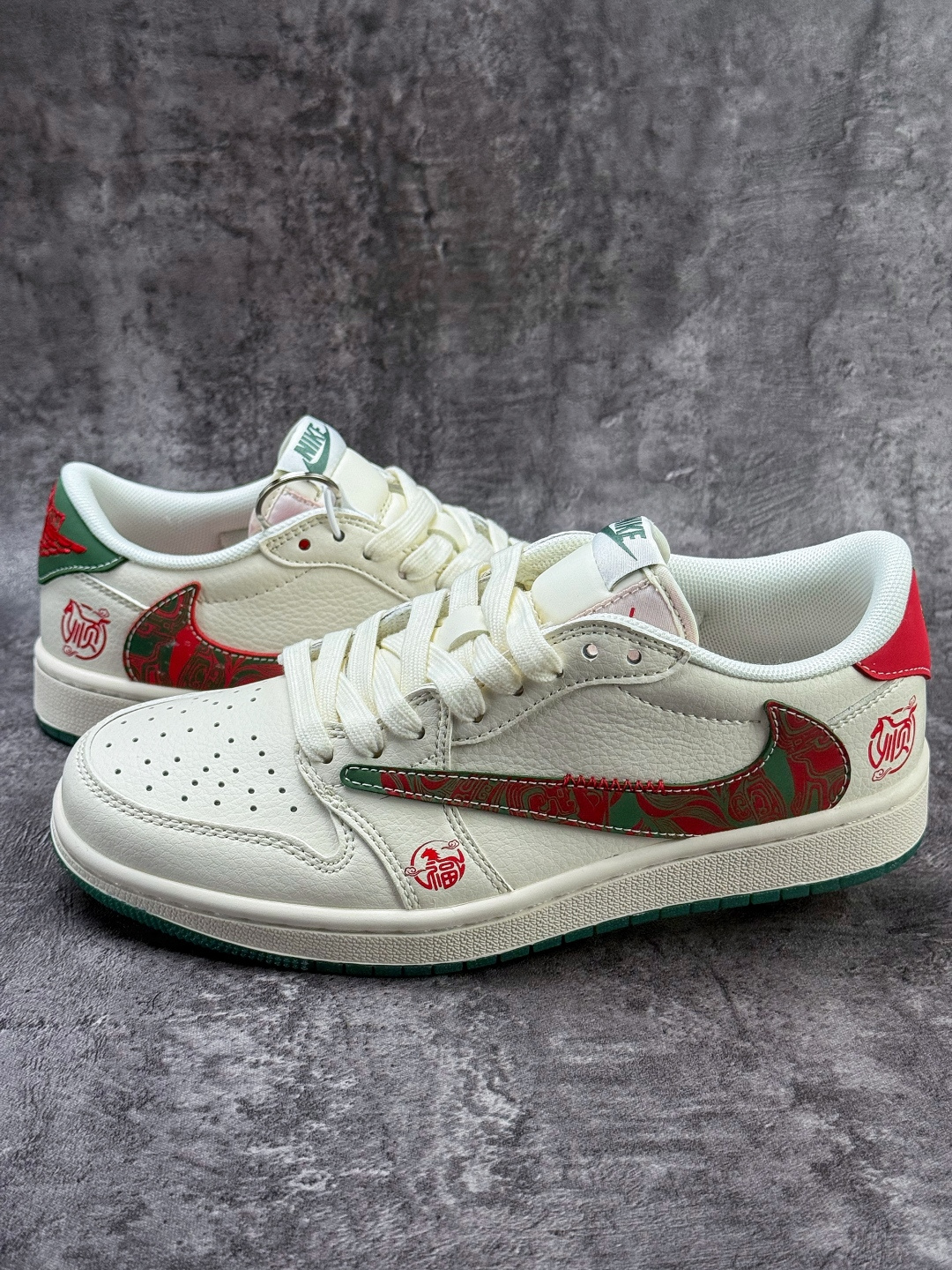 220 Travis Scott x Nike Air Jordan 1 Low 马年限定 Air Jordan 1 Low 反转白红绿倒钩 纯原版本 SD6868-118-Chinese UA Cheap High Quatity Brand Clothes Bags handbags Sneakers wholesale wholesaler seller from China Factory suppliers Fashion Clothing Shoes best Quality Beautiful Price 220 Travis Scott x Nike Air Jordan 1 Low 马年限定 Air Jordan 1 Low 反转白红绿倒钩 纯原版本 SD6868-118
