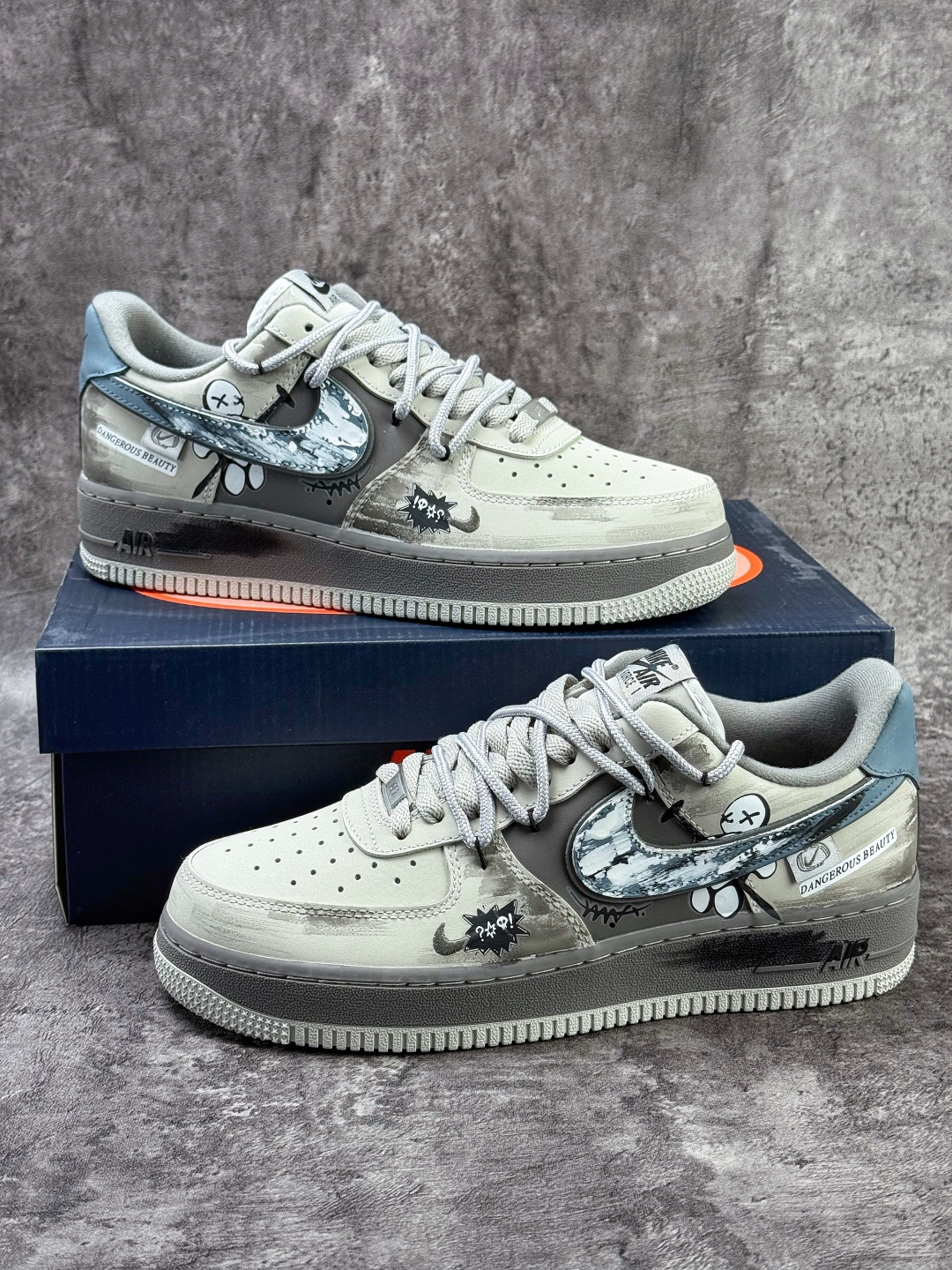 220 Nike Air Force 1 Low 07 灰蓝小勾 DB3310-333