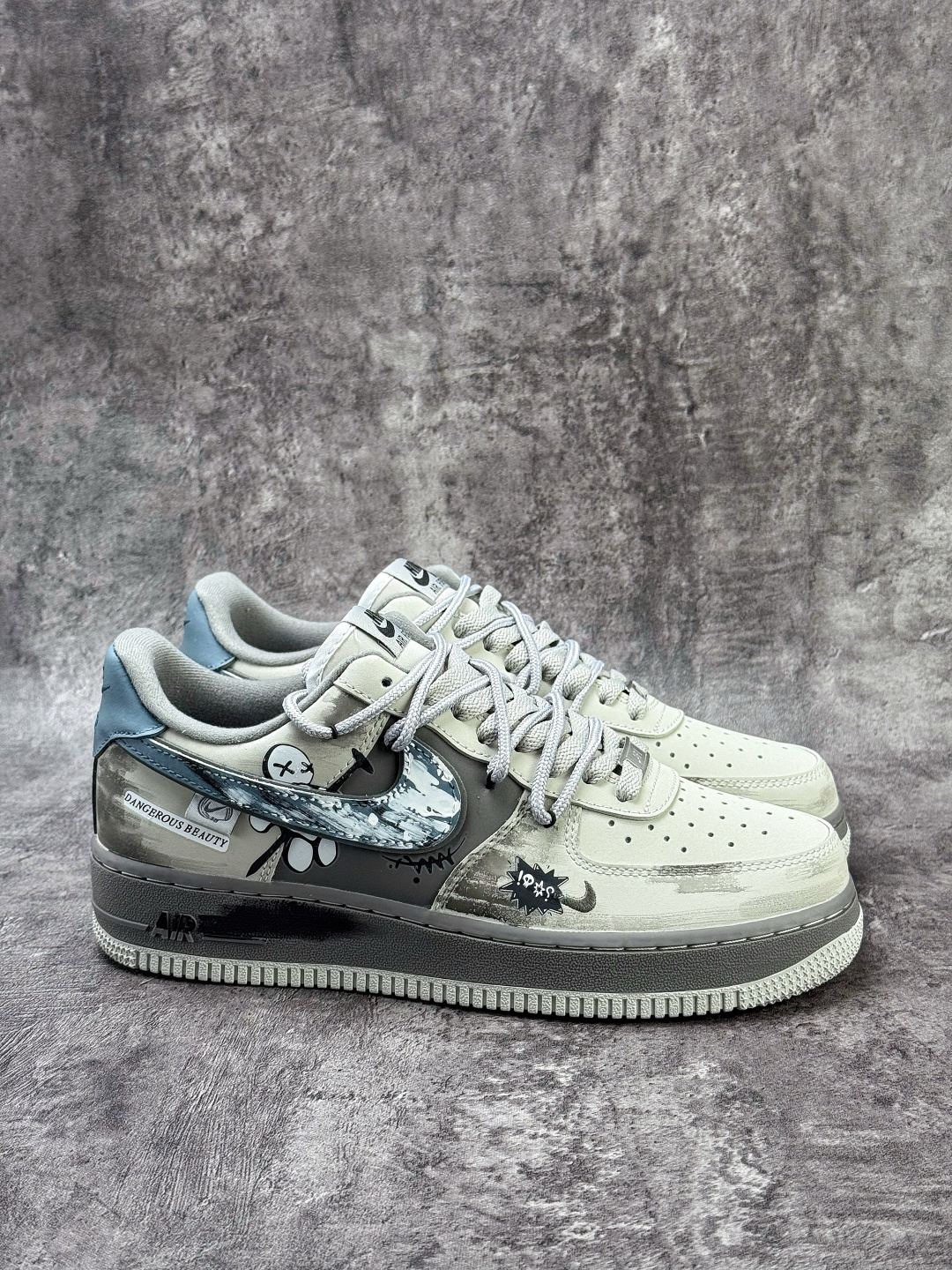 220 Nike Air Force 1 Low 07 灰蓝小勾 DB3310-333