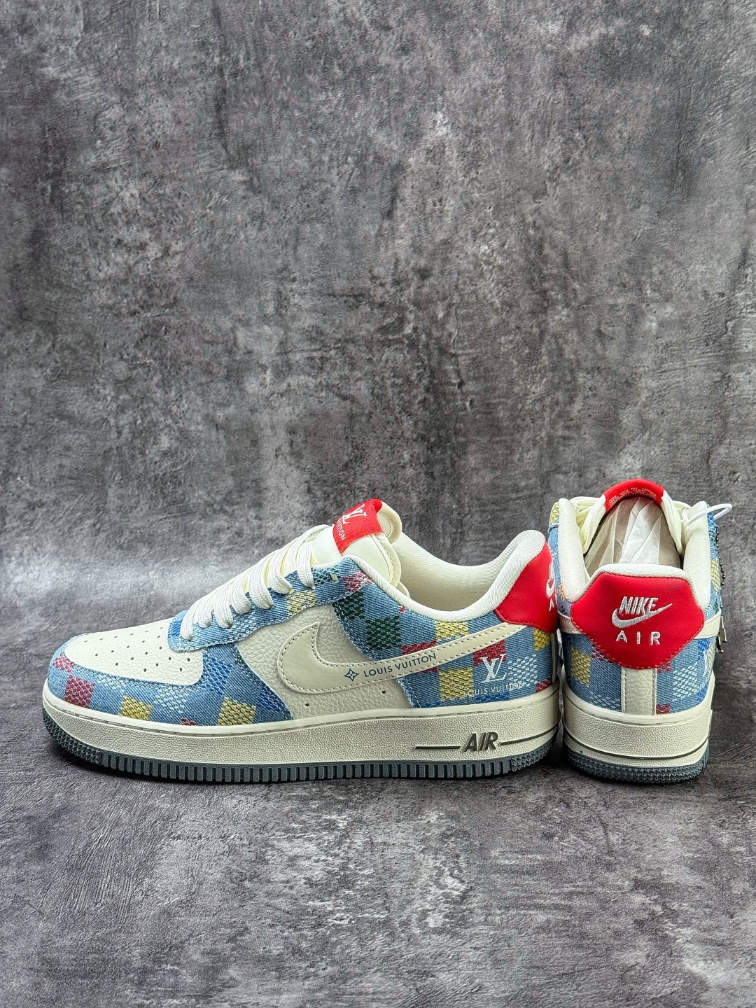 210 Nike Air Force 1 Low 07 x Louis Vuitton 蓝白格子 DN1688-813-Chinese UA Cheap High Quatity Brand Clothes Bags handbags Sneakers wholesale wholesaler seller from China Factory suppliers Fashion Clothing Shoes best Quality Beautiful Price 210 Nike Air Force 1 Low 07 x Louis Vuitton 蓝白格子 DN1688-813