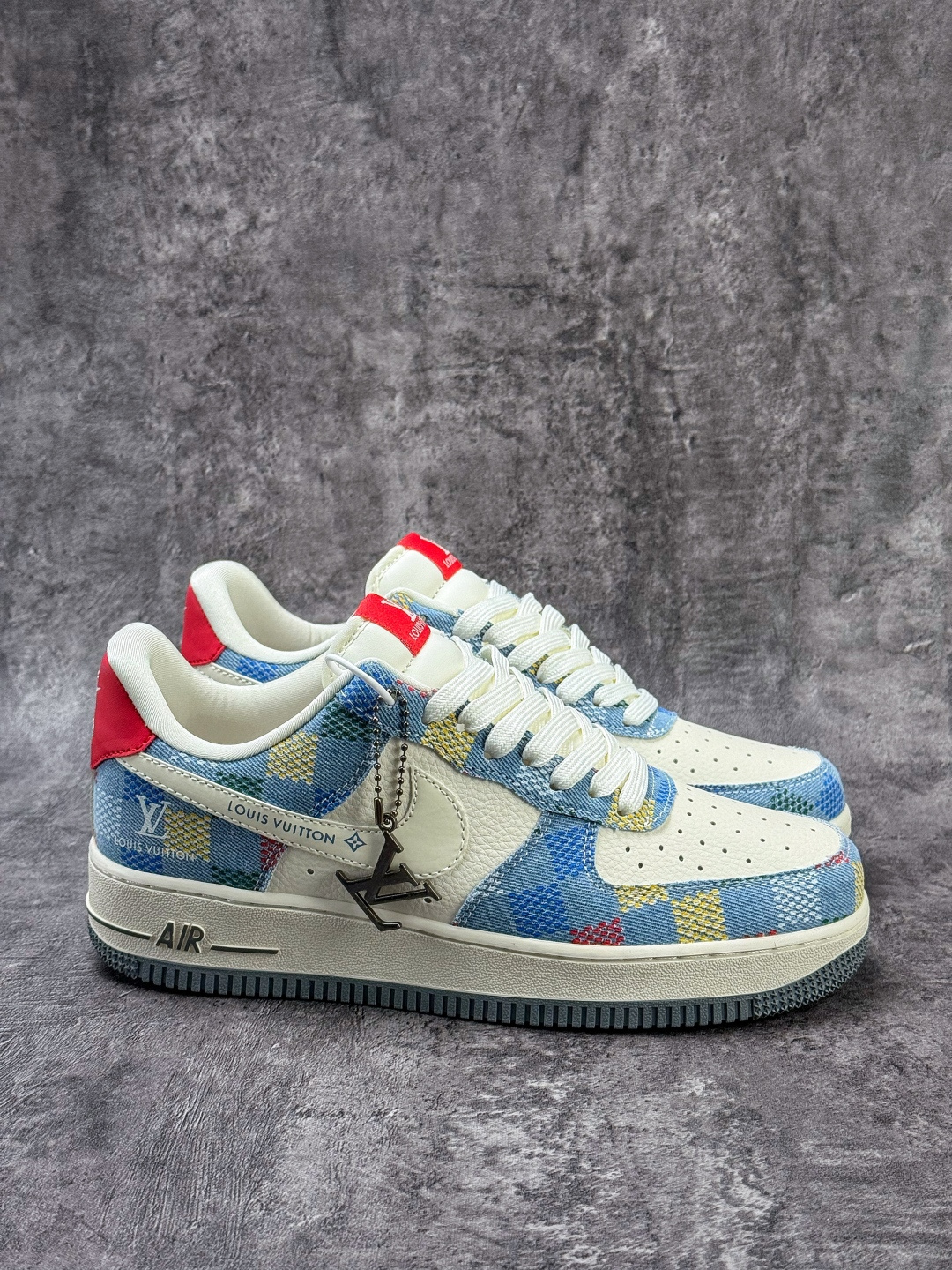 210 Nike Air Force 1 Low 07 x Louis Vuitton 蓝白格子 DN1688-813-Chinese UA Cheap High Quatity Brand Clothes Bags handbags Sneakers wholesale wholesaler seller from China Factory suppliers Fashion Clothing Shoes best Quality Beautiful Price 210 Nike Air Force 1 Low 07 x Louis Vuitton 蓝白格子 DN1688-813