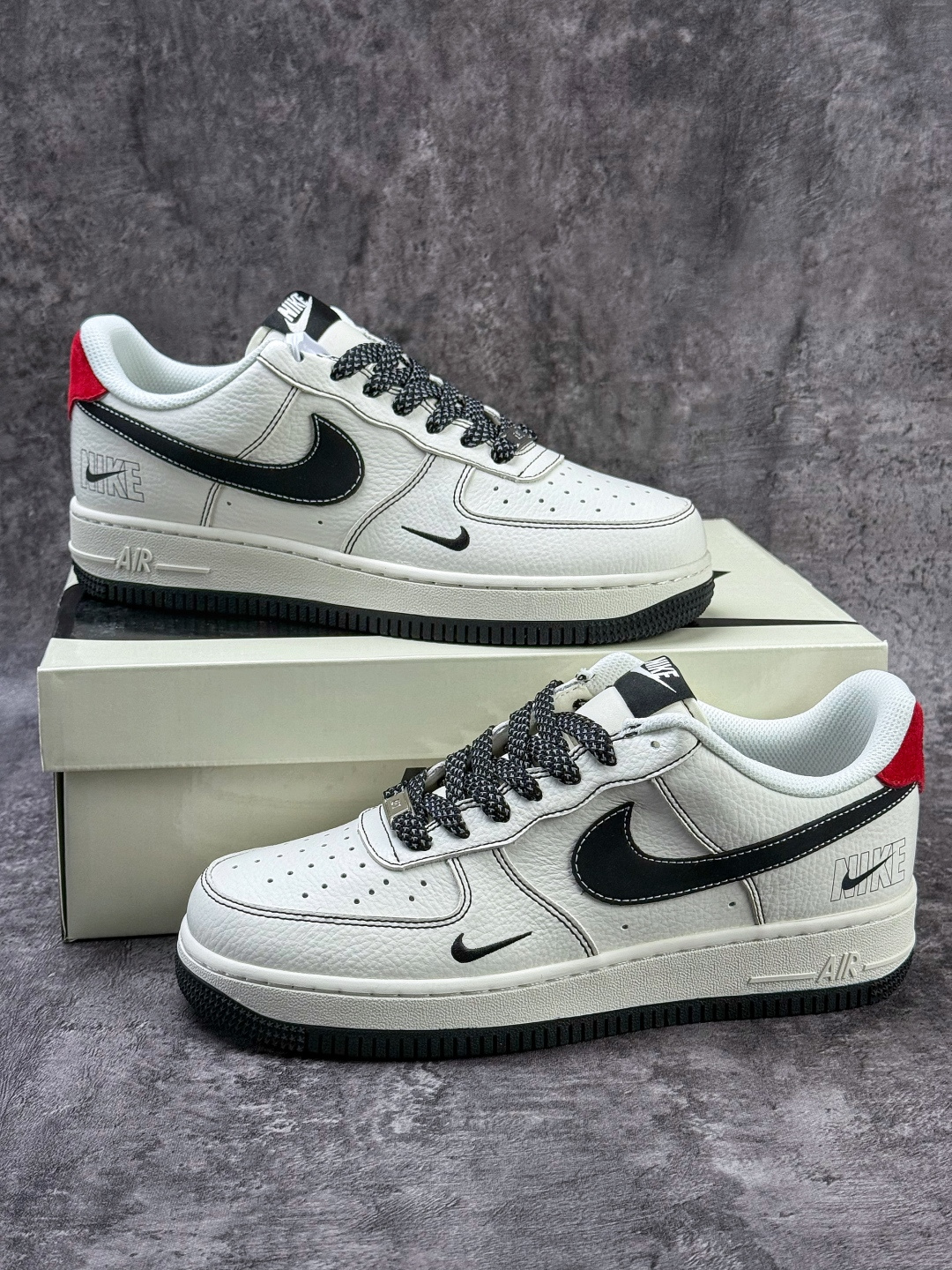 210 Nike Air Force 1 Low 07 白黑双小勾满天星 MM3399-805