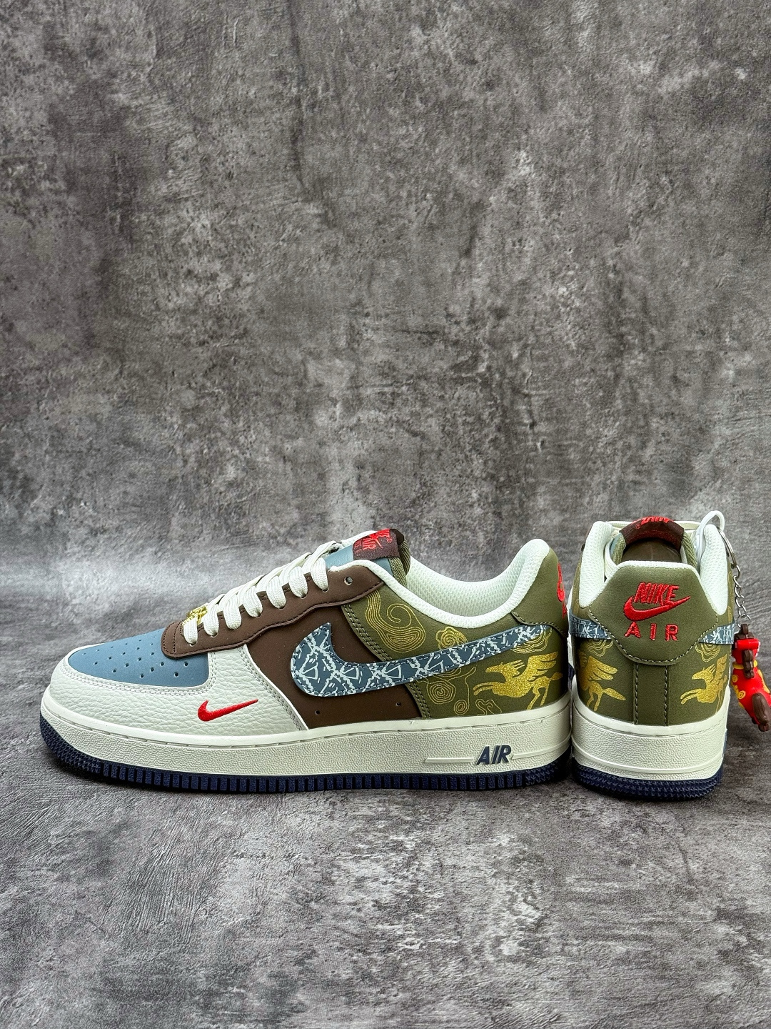 210 Nike Air Force 1 Low 07 马年限定 白蓝棕小勾 NH0601-536-Chinese UA Cheap High Quatity Brand Clothes Bags handbags Sneakers wholesale wholesaler seller from China Factory suppliers Fashion Clothing Shoes best Quality Beautiful Price 210 Nike Air Force 1 Low 07 马年限定 白蓝棕小勾 NH0601-536