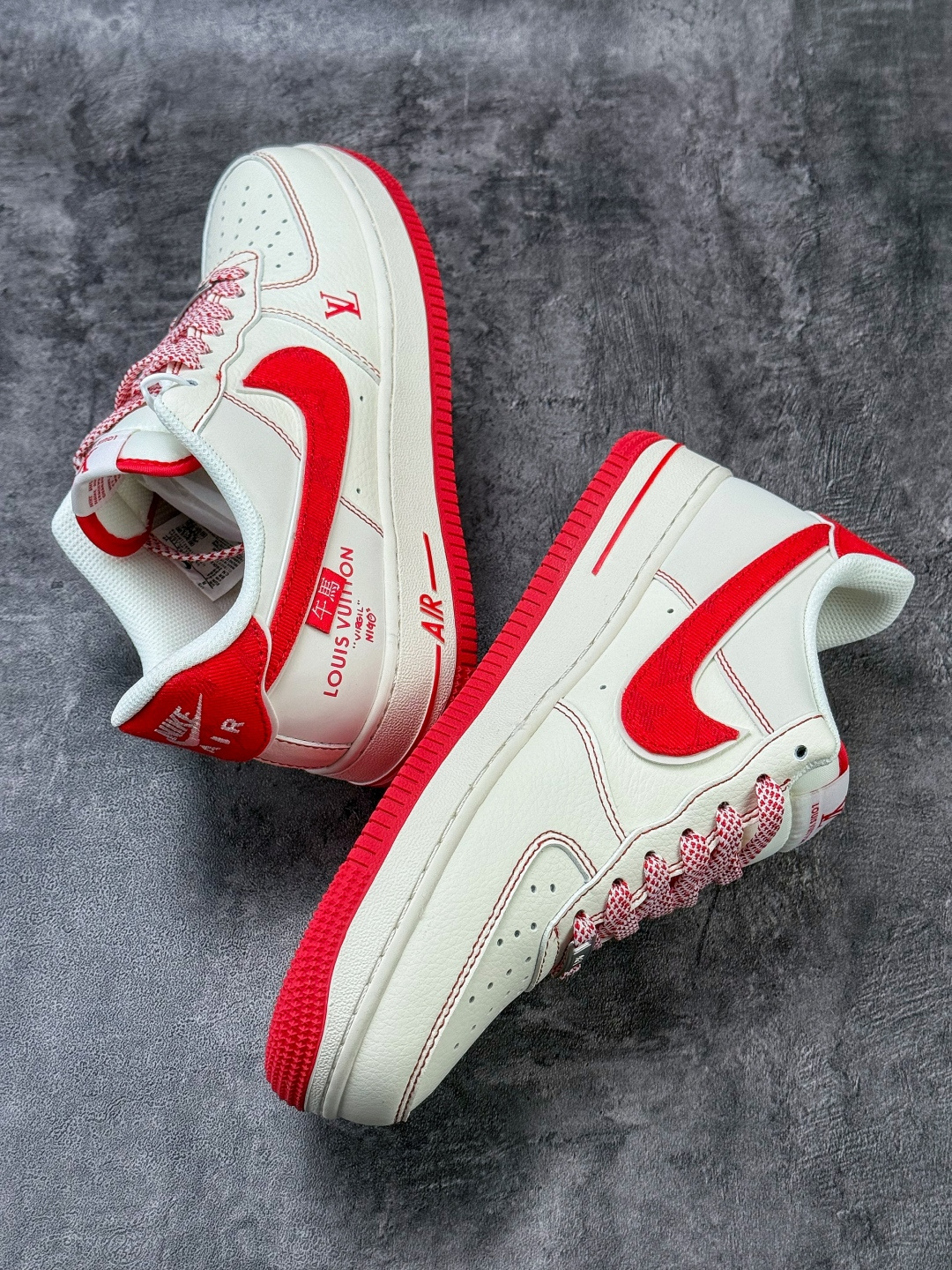 Nike Air Force 1 Low 07 x Louis Vuitton 白红满天星 SM6668-129