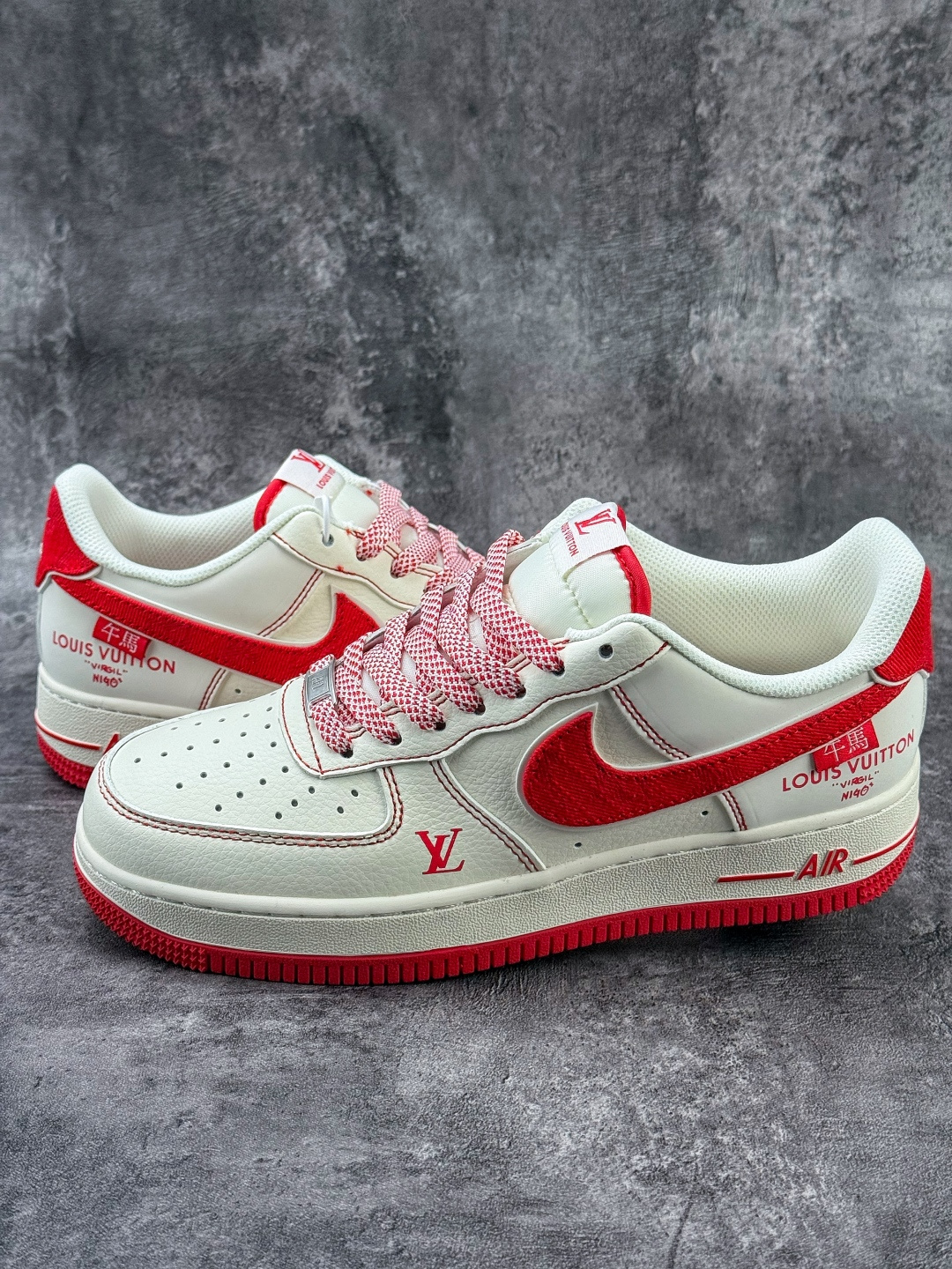 Nike Air Force 1 Low 07 x Louis Vuitton 白红满天星 SM6668-129
