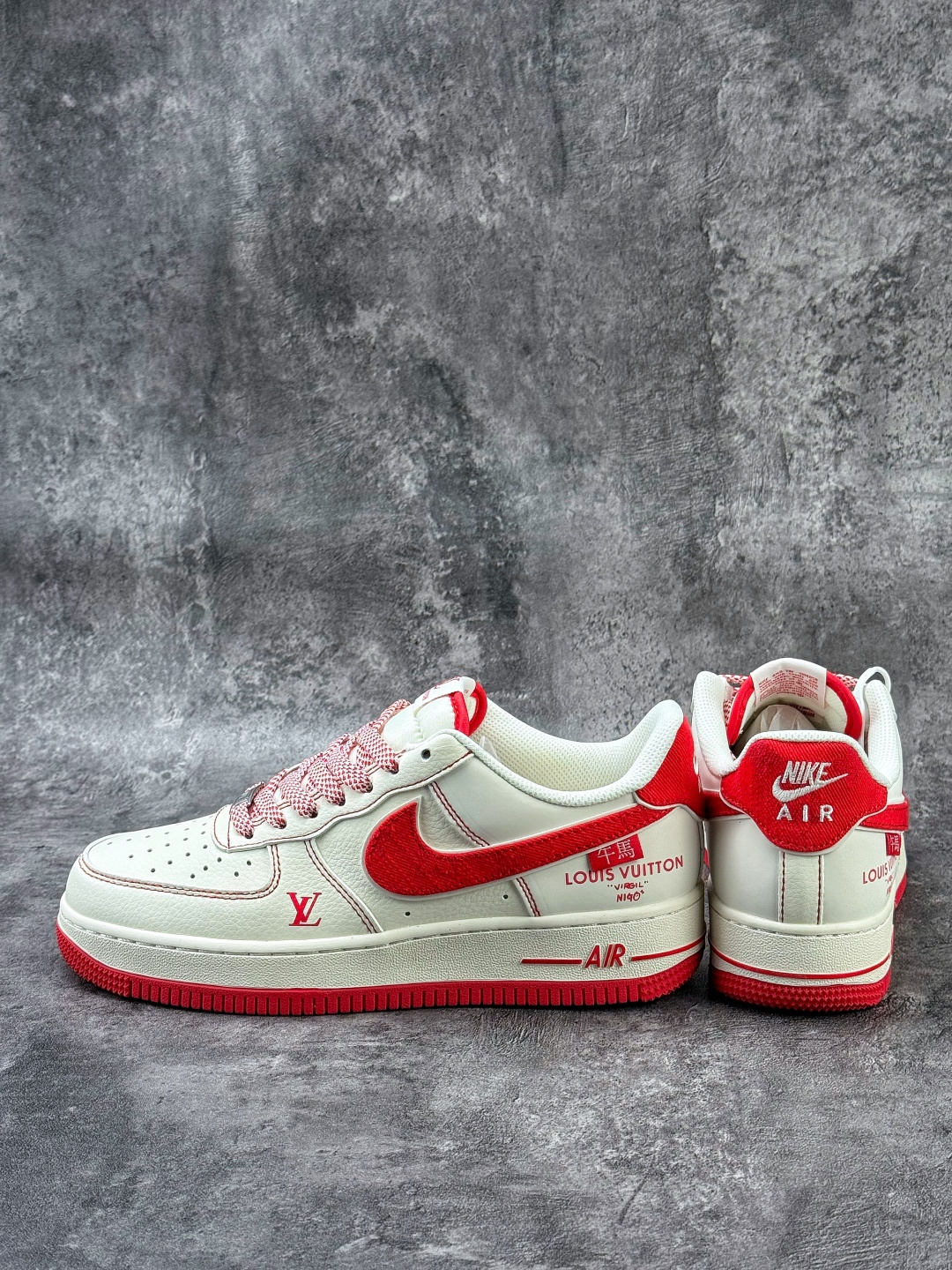 Nike Air Force 1 Low 07 x Louis Vuitton 白红满天星 SM6668-129