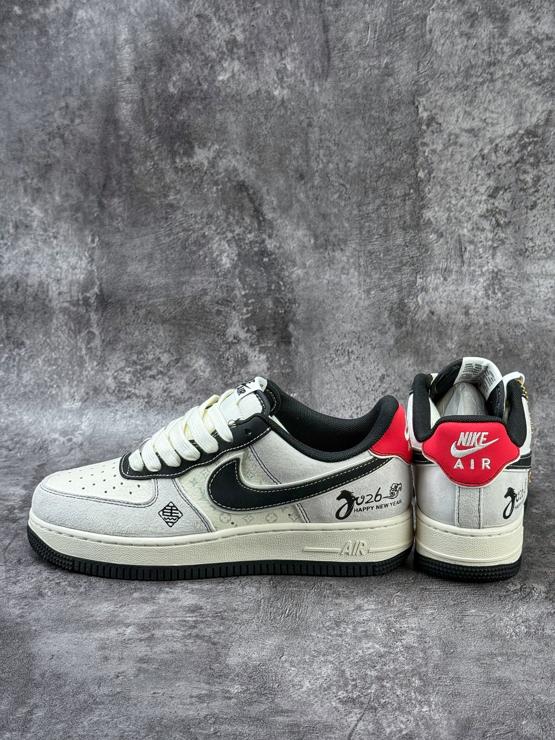 Nike Air Force 1 Low 07 马年限定 灰白黑 HT5088-635