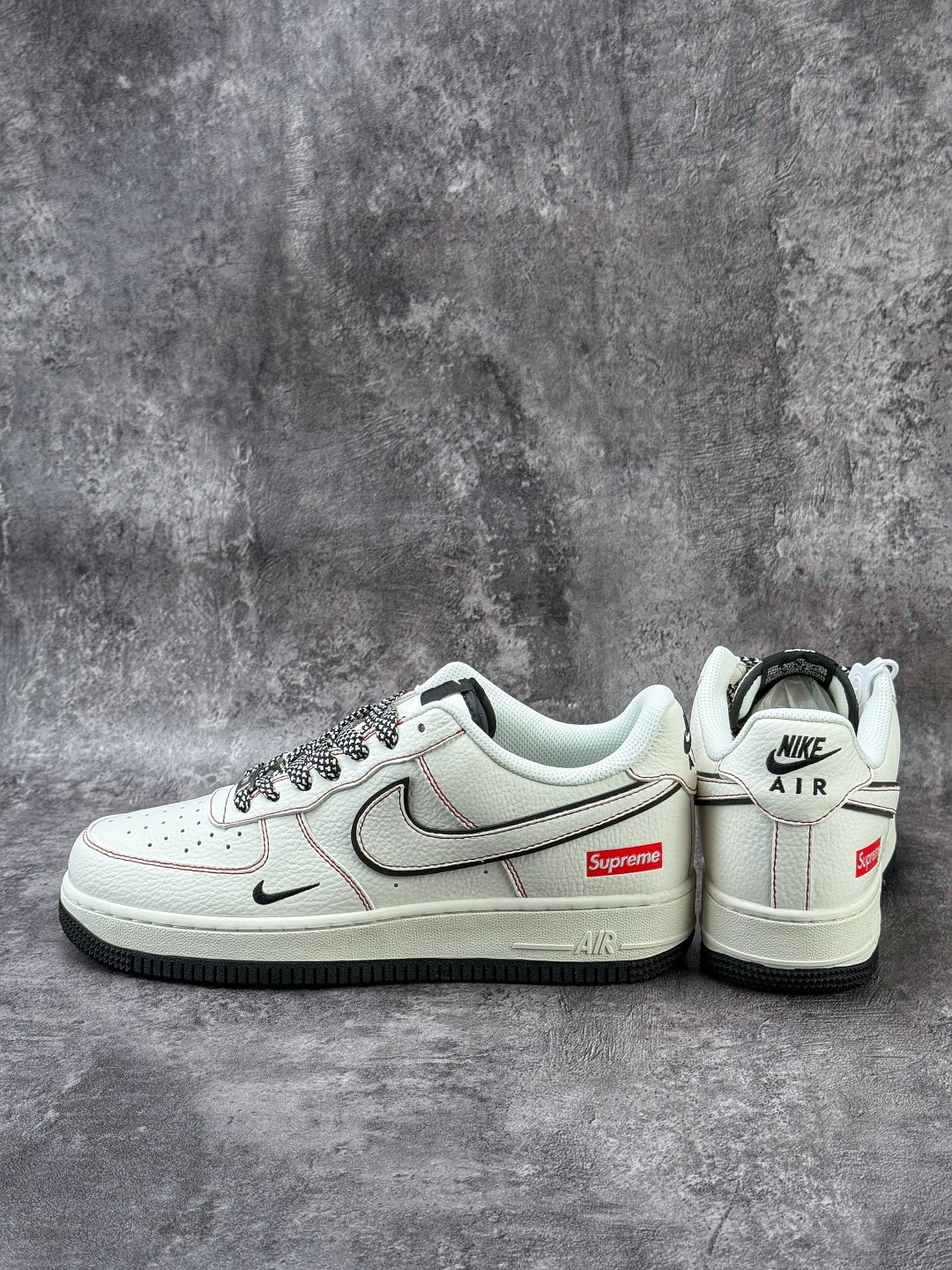 Nike Air Force 1 Low 07 x Superme 白黑红小勾满天星 MM3399-820