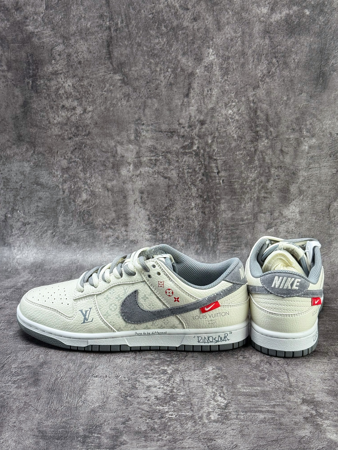 Nike SB Dunk Low x Louis Vuitton 白灰 KG6699-F23