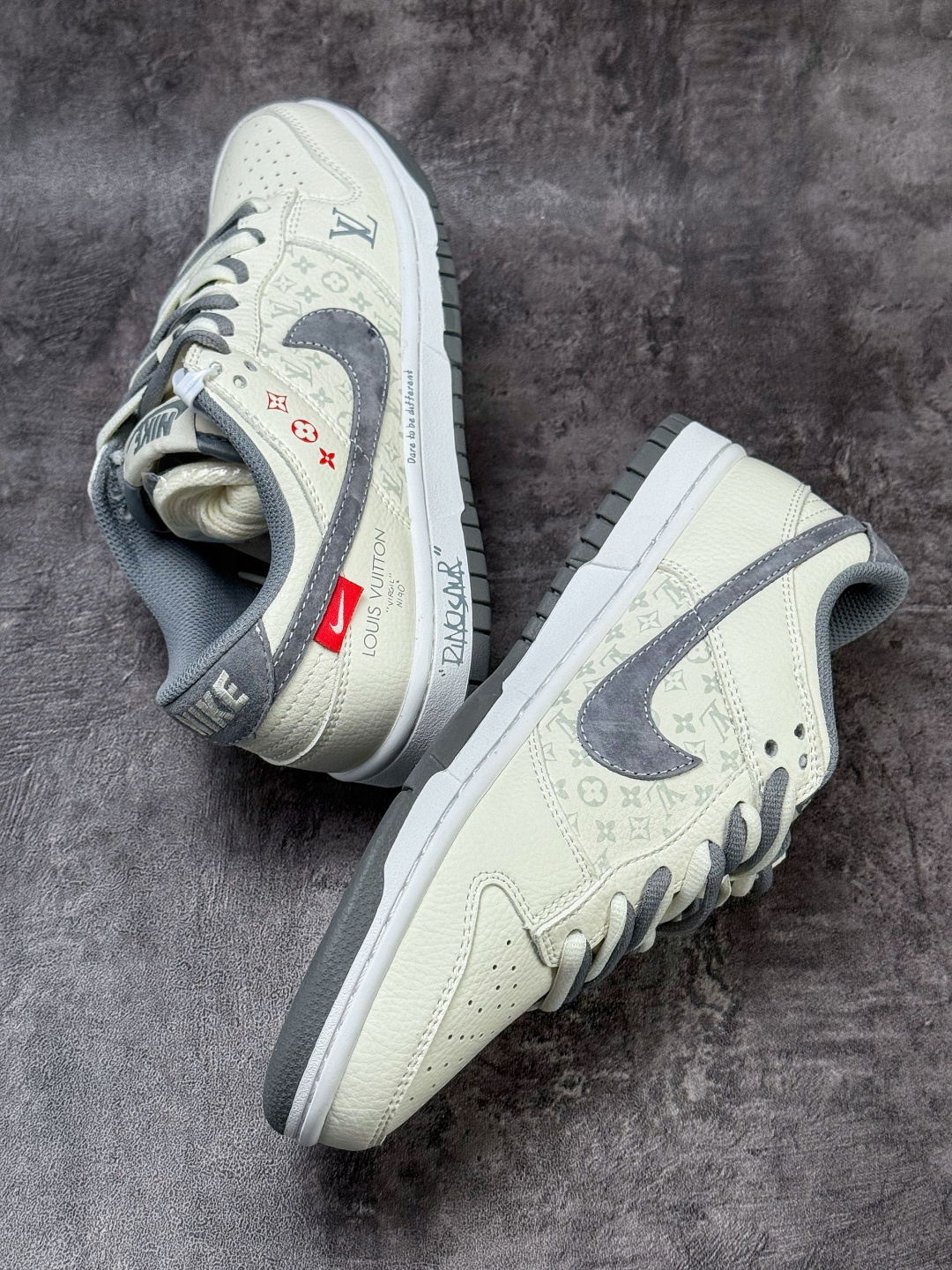 Nike SB Dunk Low x Louis Vuitton 白灰 KG6699-F23