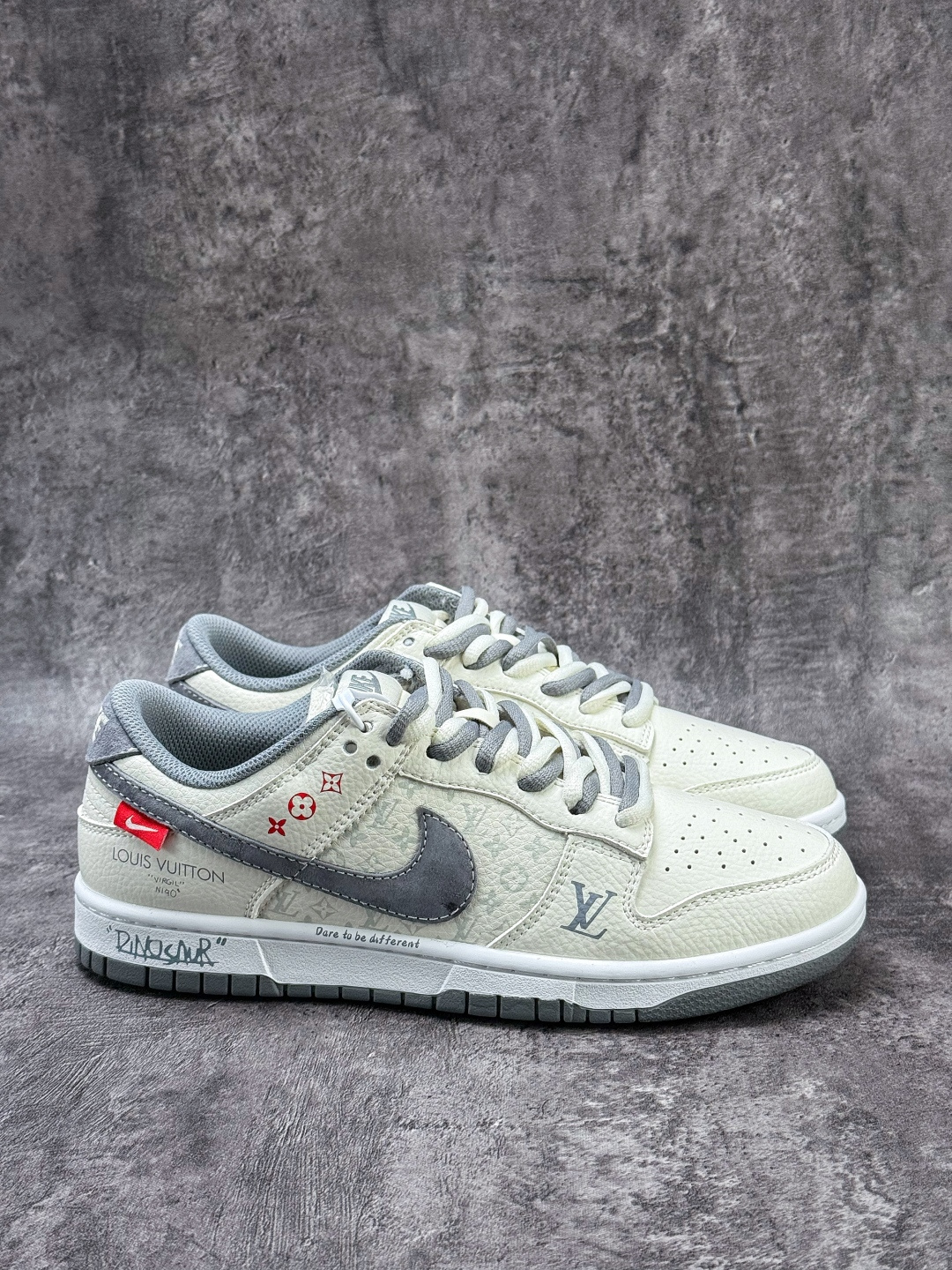 Nike SB Dunk Low x Louis Vuitton 白灰 KG6699-F23