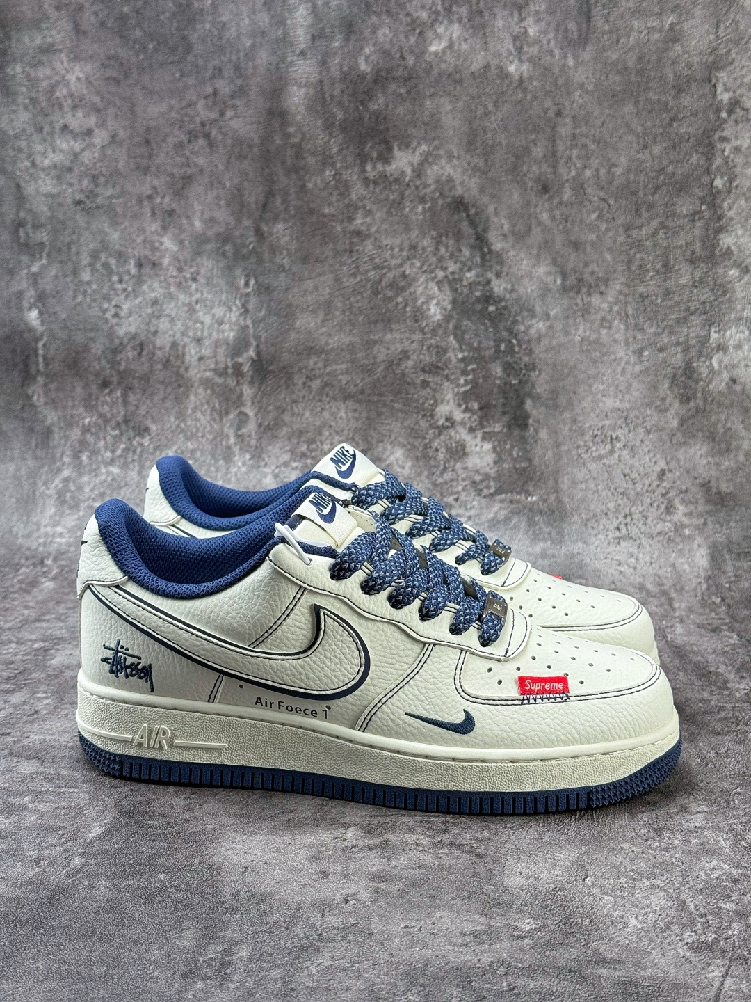 Nike Air Force 1 Low 07 x Stussy 白蓝小勾满天星 MM3399-806