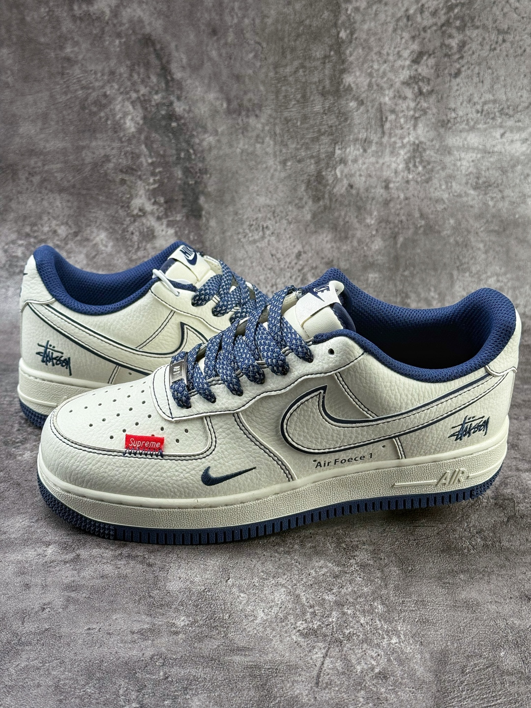 Nike Air Force 1 Low 07 x Stussy 白蓝小勾满天星 MM3399-806