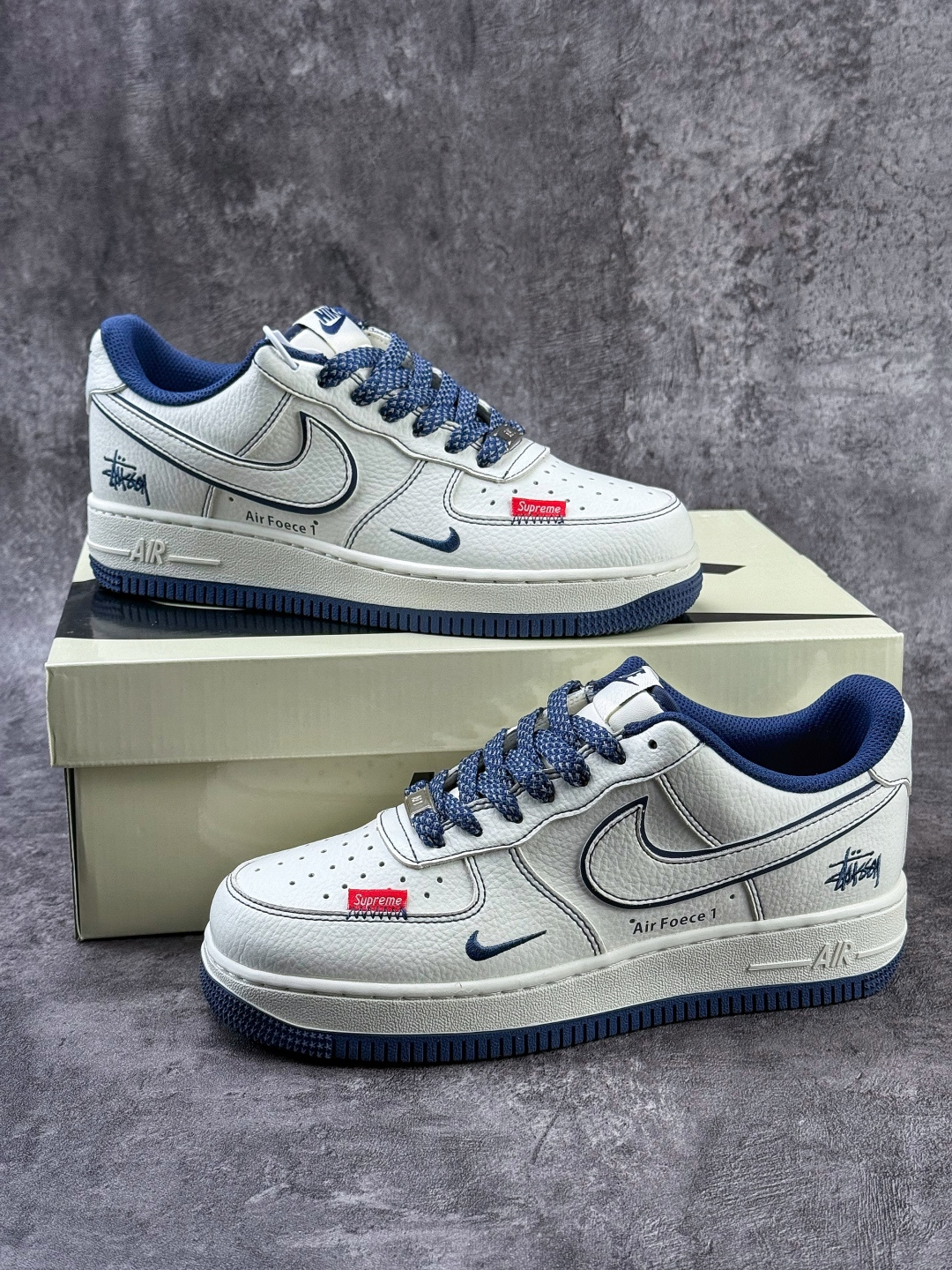 Nike Air Force 1 Low 07 x Stussy 白蓝小勾满天星 MM3399-806