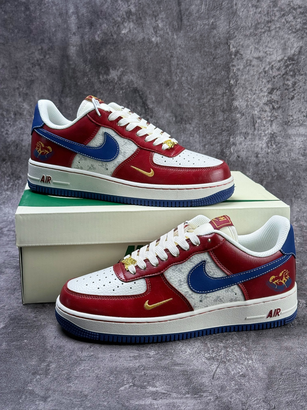 Nike Air Force 1 Low 07 马年限定 红白蓝小勾 FV4921-600