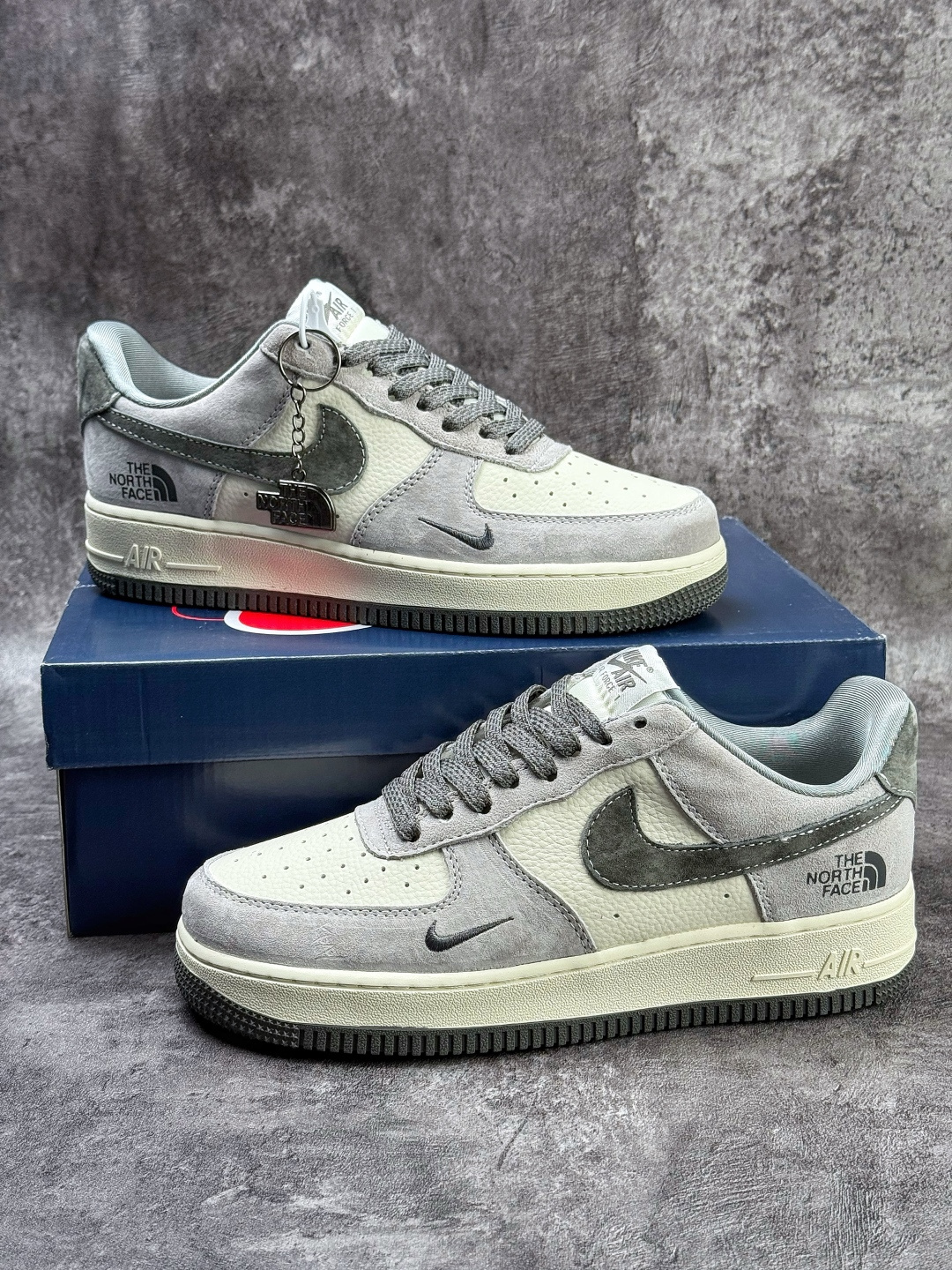 Nike Air Force 1 Low 07 x The North Face 灰白小勾 KL1688 005XK Size：36 36.5 37.5 38 38.5 39 40 40.5 41 42 42.5 43 44 44.5 45