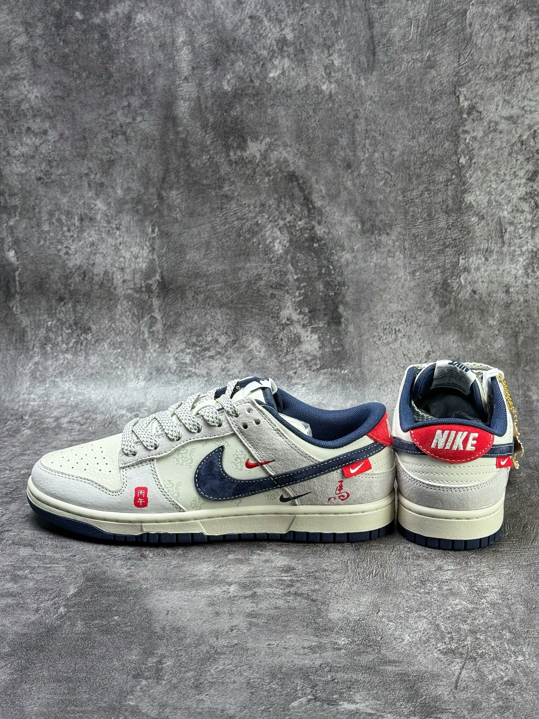 Nike SB Dunk Low 马年限定 灰白蓝双小勾满天星 YX5066-406