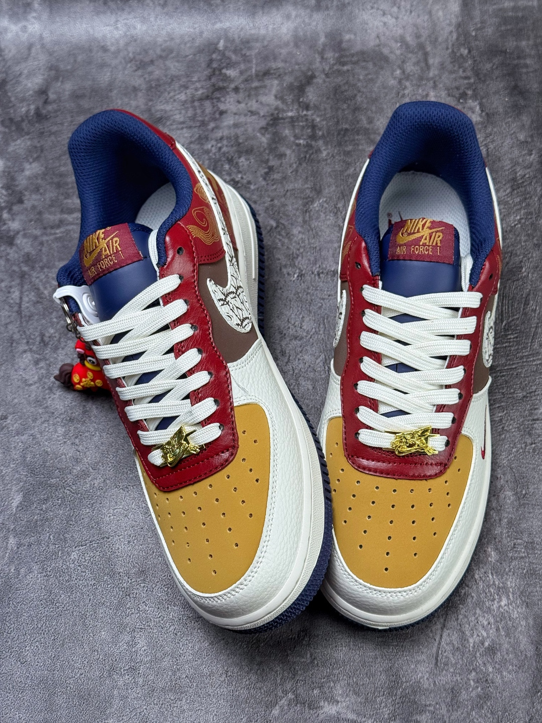 Nike Air Force 1 Low 07 马年限定 白黄棕红小勾 NH0601-535
