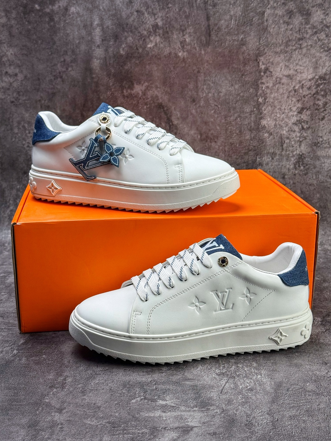 广奢高端货Louis Vuitton New Arrival 系列 LV Time Out 情侣小白鞋
