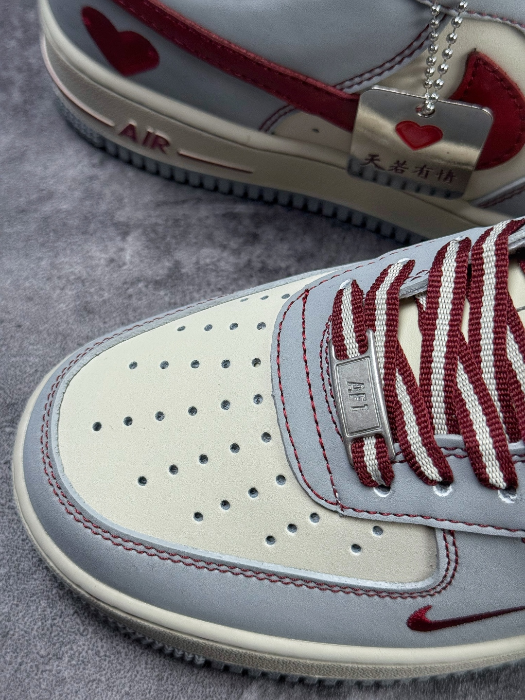 210 Nike Air Force 1 Low 07 LOVE 灰白红小勾 NH0601-540-Chinese UA Cheap High Quatity Brand Clothes Bags handbags Sneakers wholesale wholesaler seller from China Factory suppliers Fashion Clothing Shoes best Quality Beautiful Price 210 Nike Air Force 1 Low 07 LOVE 灰白红小勾 NH0601-540
