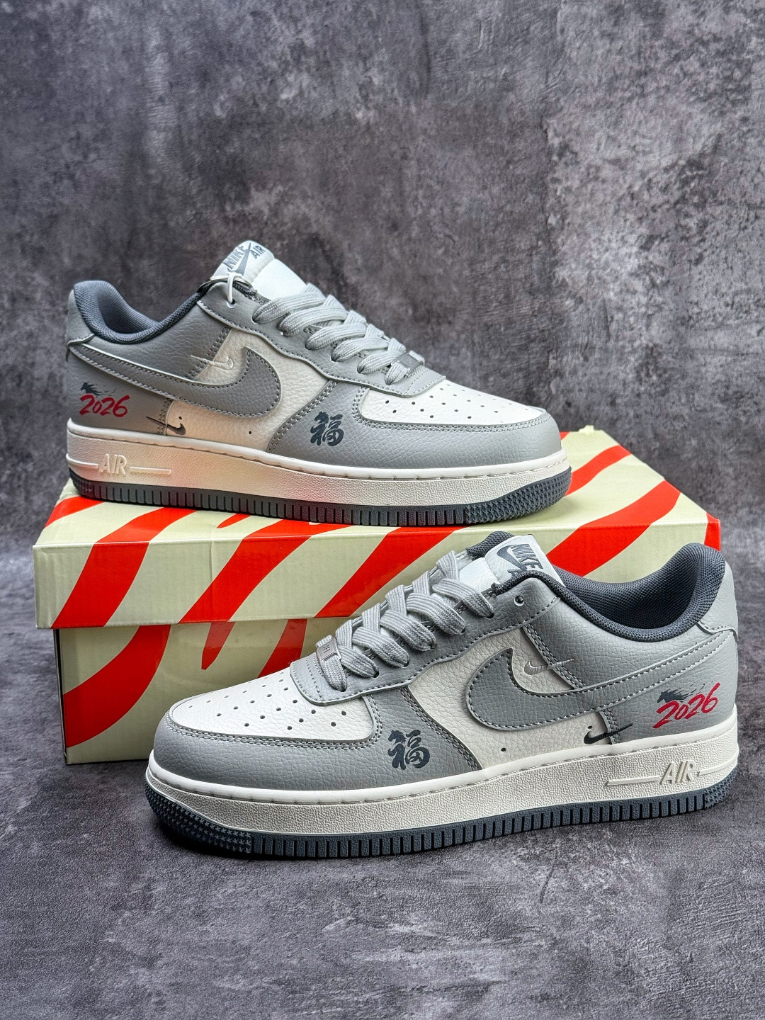 210 Nike Air Force 1 Low 07 马年限定 灰白双小勾 MZ9588-833-Chinese UA Cheap High Quatity Brand Clothes Bags handbags Sneakers wholesale wholesaler seller from China Factory suppliers Fashion Clothing Shoes best Quality Beautiful Price 210 Nike Air Force 1 Low 07 马年限定 灰白双小勾 MZ9588-833