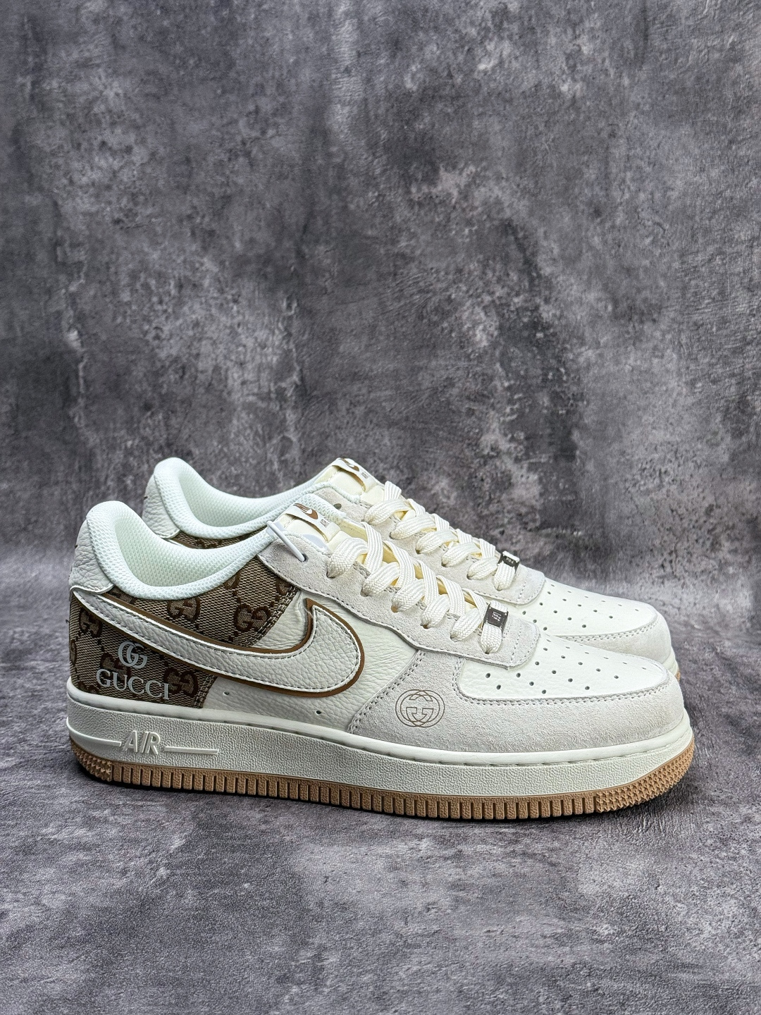 Nike Air Force 1 Low 07 x GUCCI 白棕 MM3399-809-Top High Quatity Cheap Sneakers Fashion Clothing Clothes Bags handbags Shoes of all Brand wholesale With The best Quality And Beautiful Price from China Factory Chinese suppliers wholesaler seller Nike Air Force 1 Low 07 x GUCCI 白棕 MM3399-809