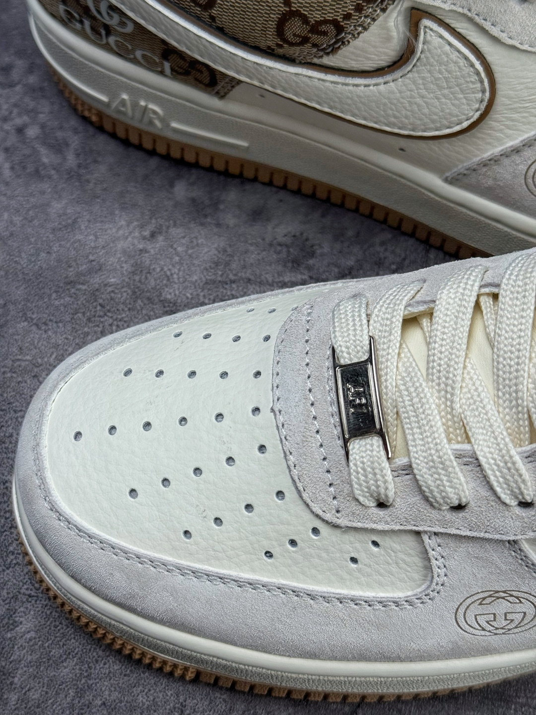 Nike Air Force 1 Low 07 x GUCCI 白棕 MM3399-809-Top High Quatity Cheap Sneakers Fashion Clothing Clothes Bags handbags Shoes of all Brand wholesale With The best Quality And Beautiful Price from China Factory Chinese suppliers wholesaler seller Nike Air Force 1 Low 07 x GUCCI 白棕 MM3399-809