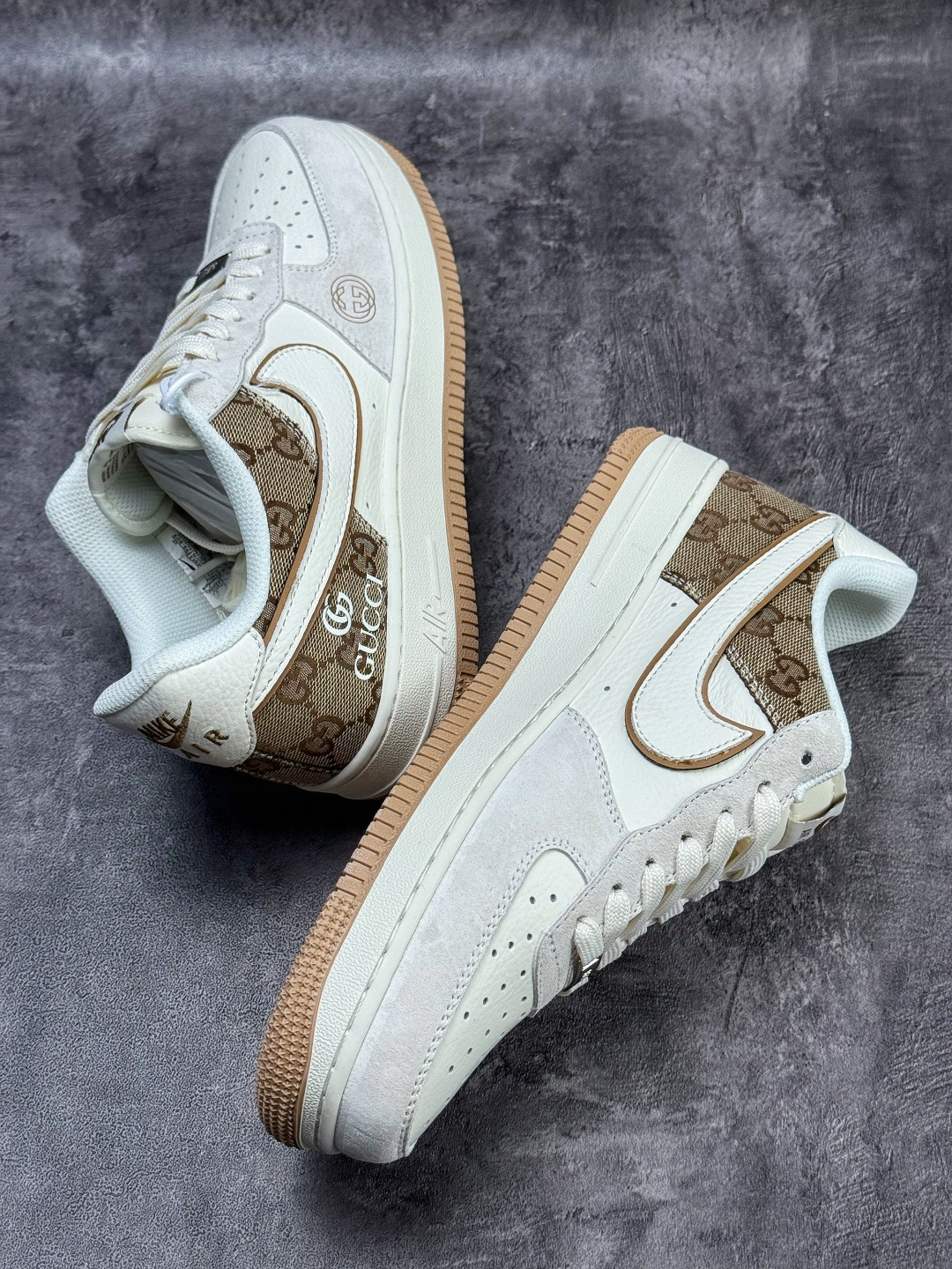 Nike Air Force 1 Low 07 x GUCCI 白棕 MM3399-809-Top High Quatity Cheap Sneakers Fashion Clothing Clothes Bags handbags Shoes of all Brand wholesale With The best Quality And Beautiful Price from China Factory Chinese suppliers wholesaler seller Nike Air Force 1 Low 07 x GUCCI 白棕 MM3399-809
