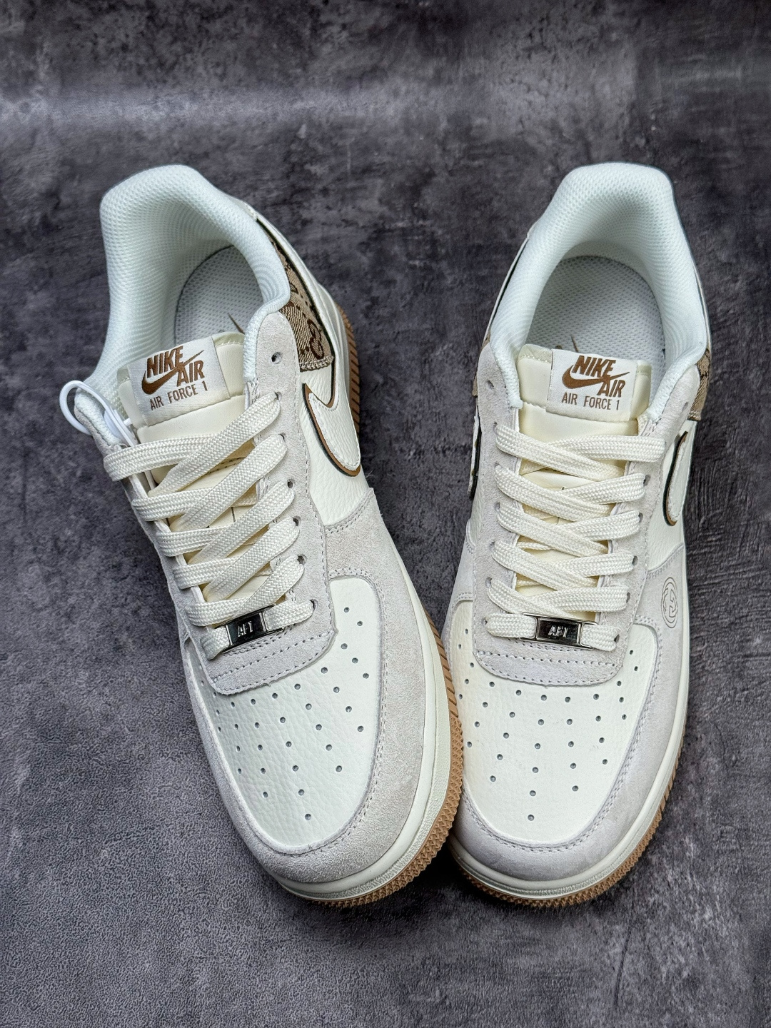 Nike Air Force 1 Low 07 x GUCCI 白棕 MM3399-809-Top High Quatity Cheap Sneakers Fashion Clothing Clothes Bags handbags Shoes of all Brand wholesale With The best Quality And Beautiful Price from China Factory Chinese suppliers wholesaler seller Nike Air Force 1 Low 07 x GUCCI 白棕 MM3399-809
