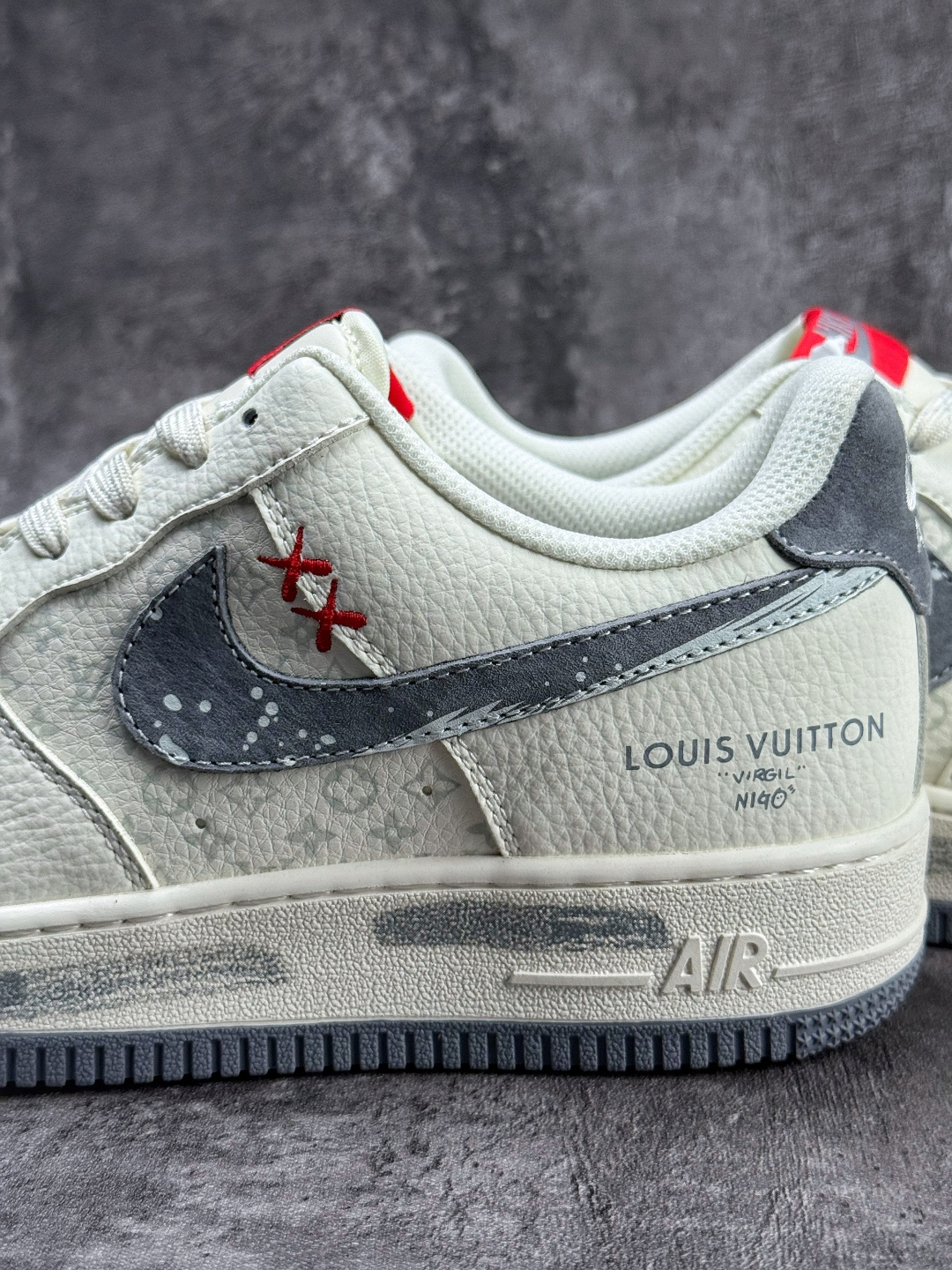 Nike Air Force 1 Low 07 x Louis Vuitton 白灰 KG6699-F49